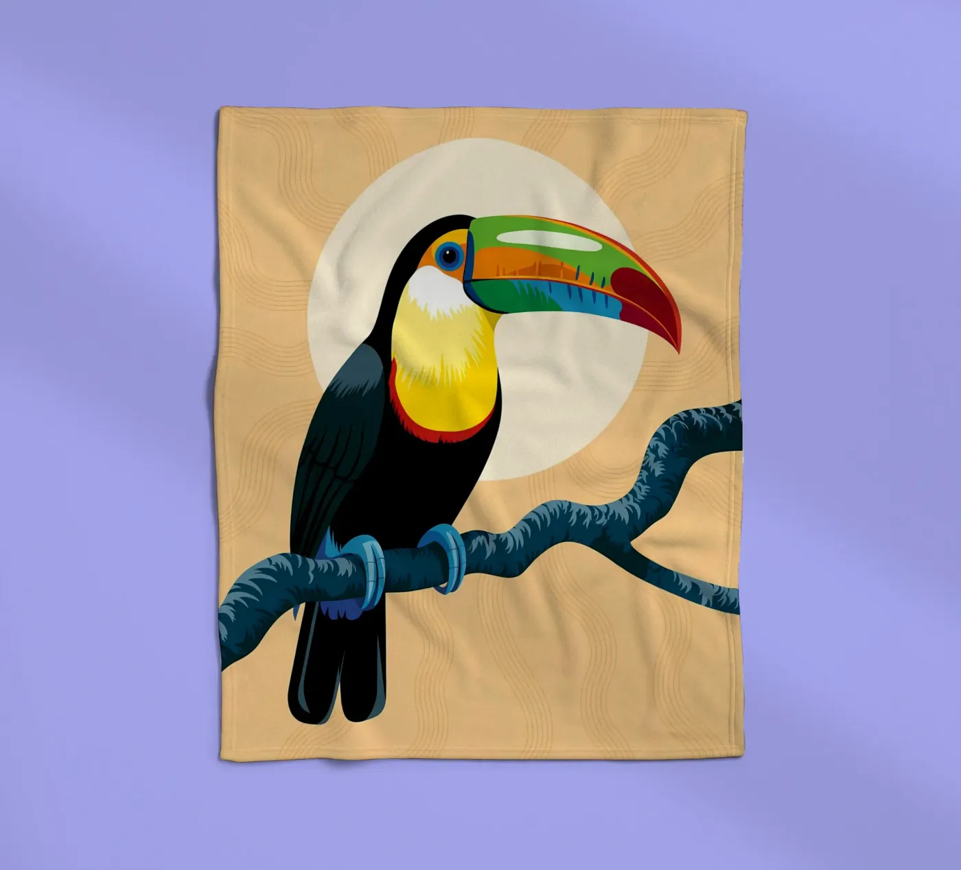 Vogel fleecedeken van PosterByFly