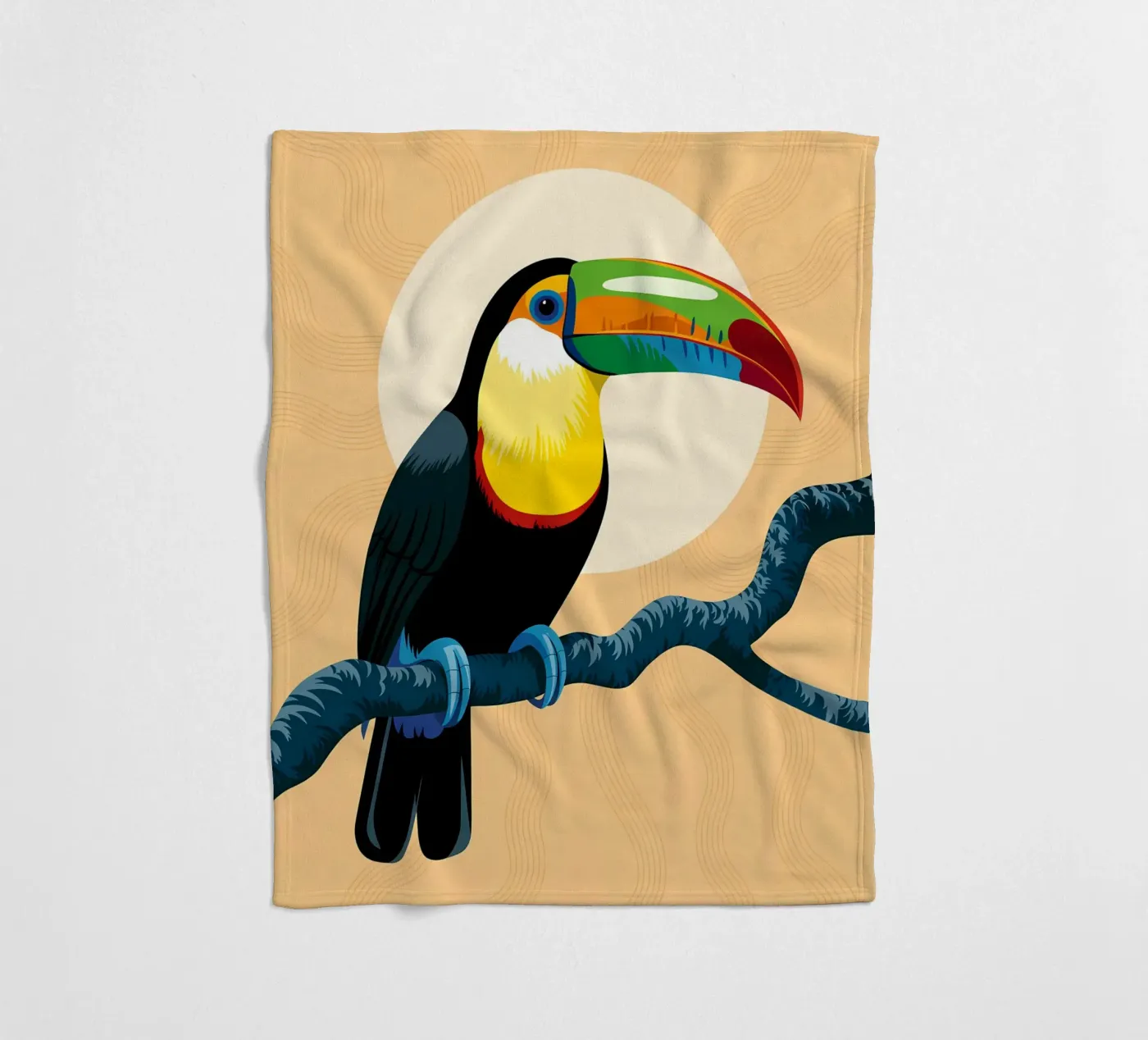 Vogel fleecedeken van PosterByFly