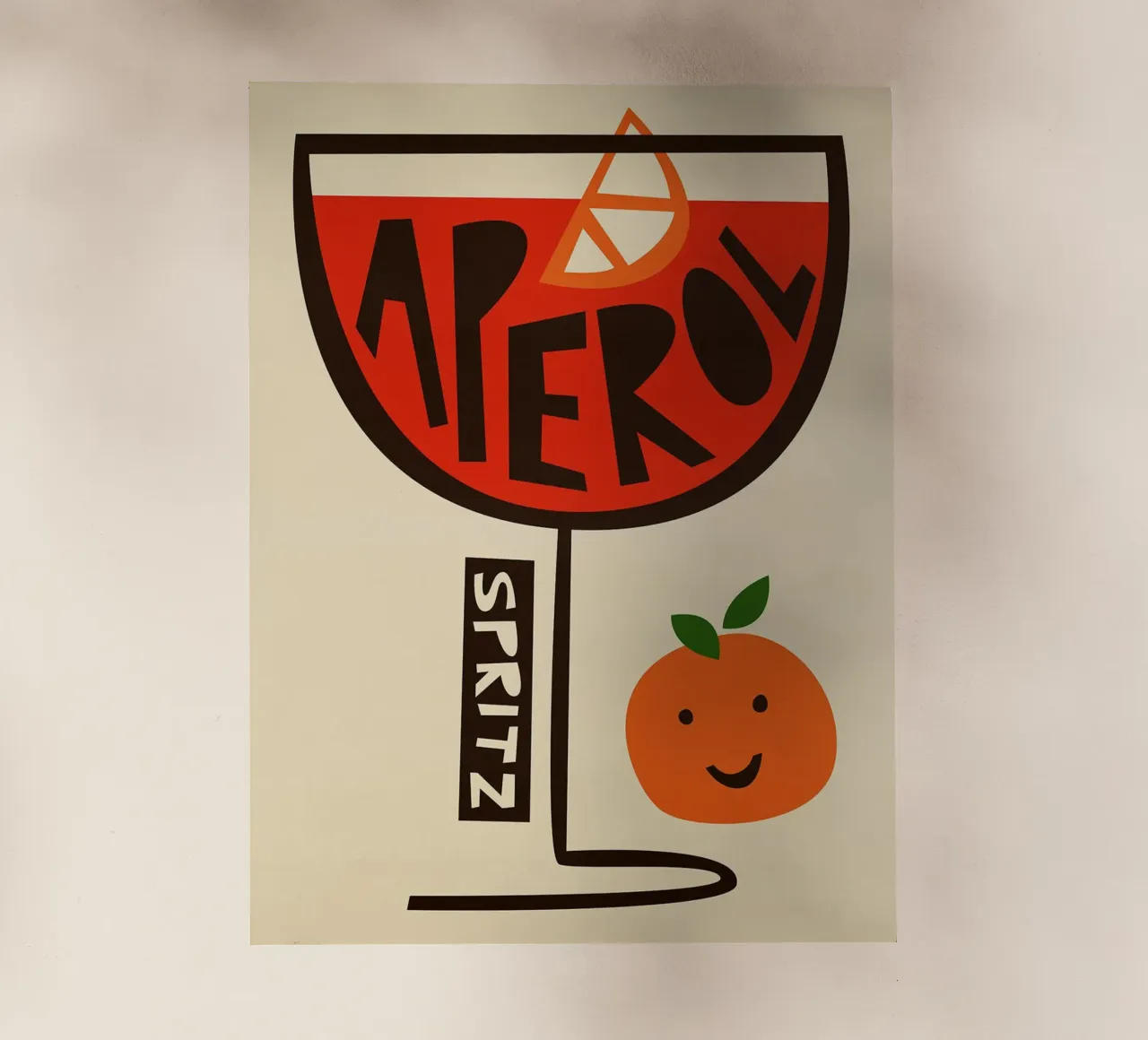 Aperol Spritz Art pellicola backlit da Erin Lambert