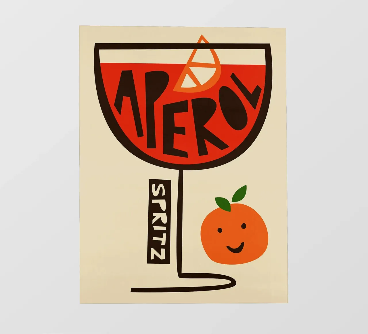 Aperol Spritz Art telo in pvc da Erin Lambert