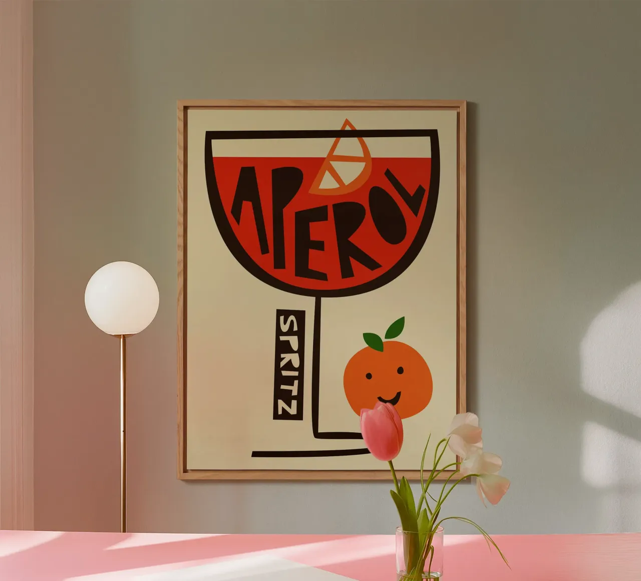 Aperol Spritz Art alluminio dibond da Erin Lambert