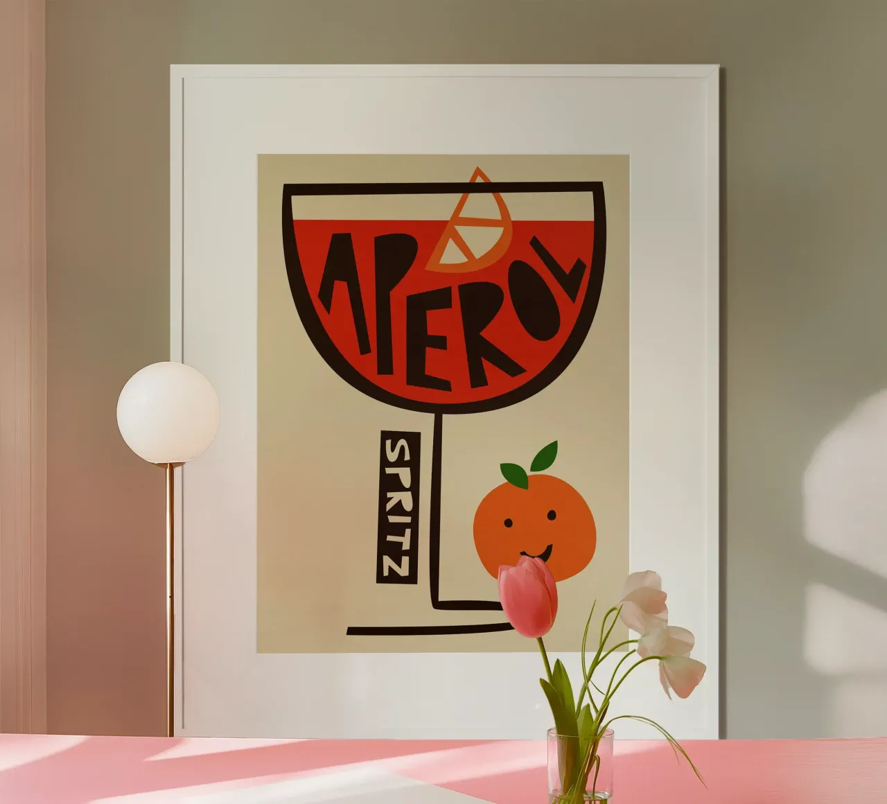 Aperol Spritz Art carta hahnemühle da Erin Lambert