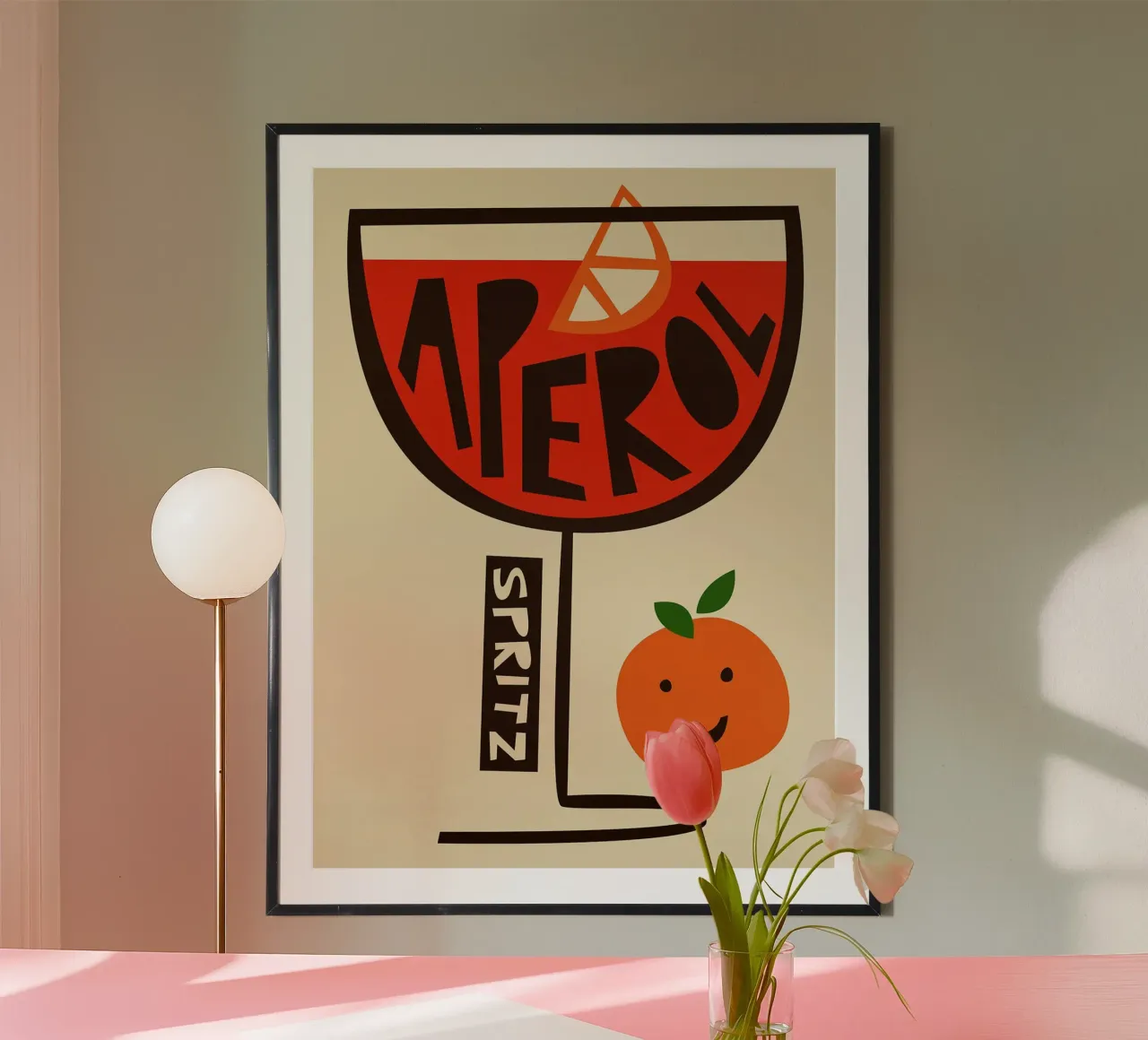 Aperol Spritz Art carta hahnemühle da Erin Lambert
