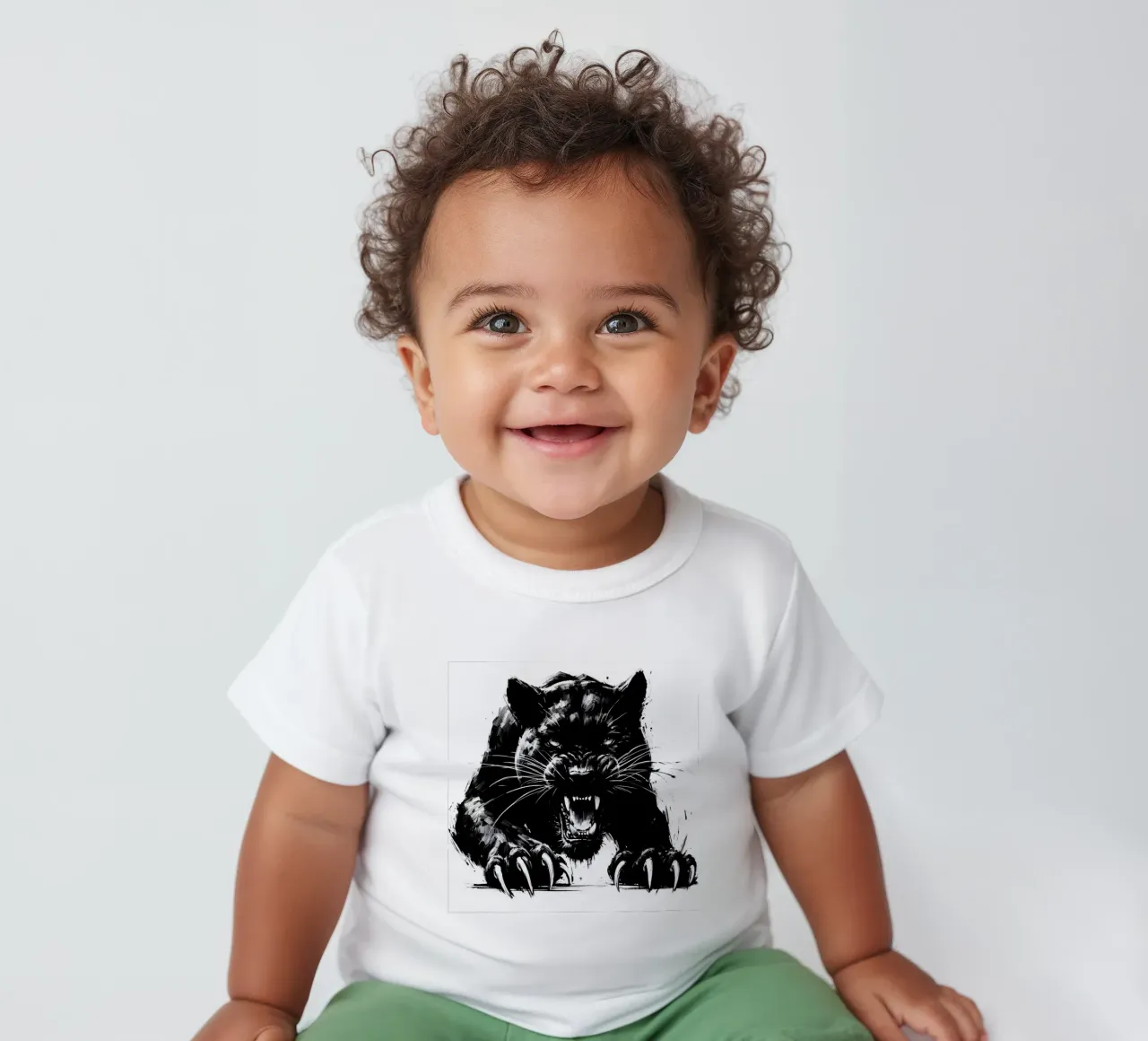 BLACK PANTHER UNLEASHED maglietta neonato da ARTOMATIC