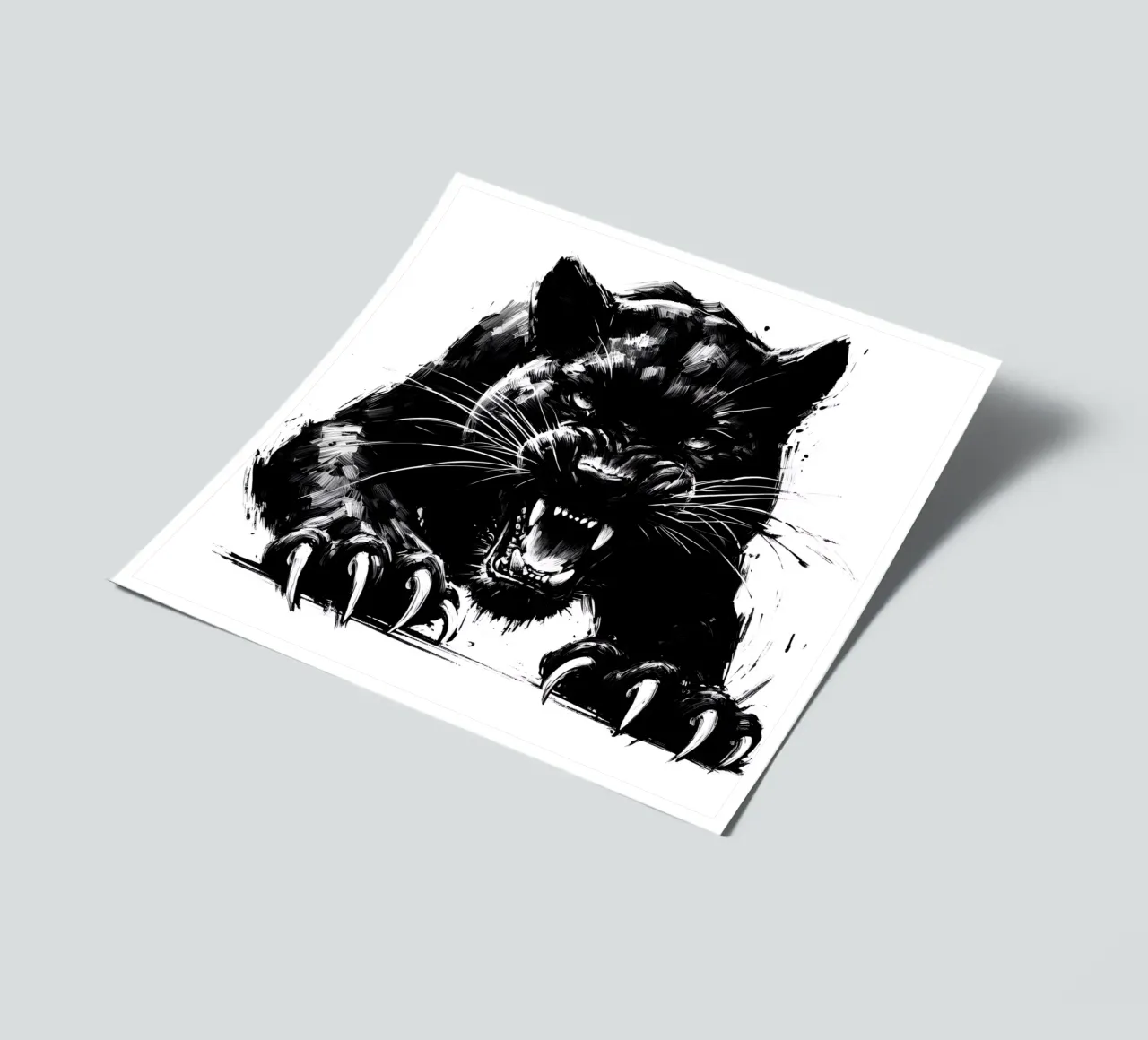BLACK PANTHER UNLEASHED Stickerbogen von ARTOMATIC