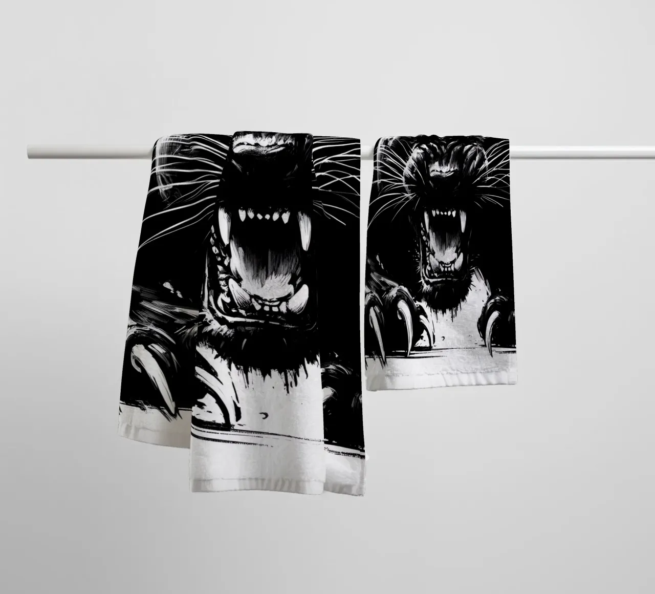 BLACK PANTHER UNLEASHED asciugamano da bagno da ARTOMATIC