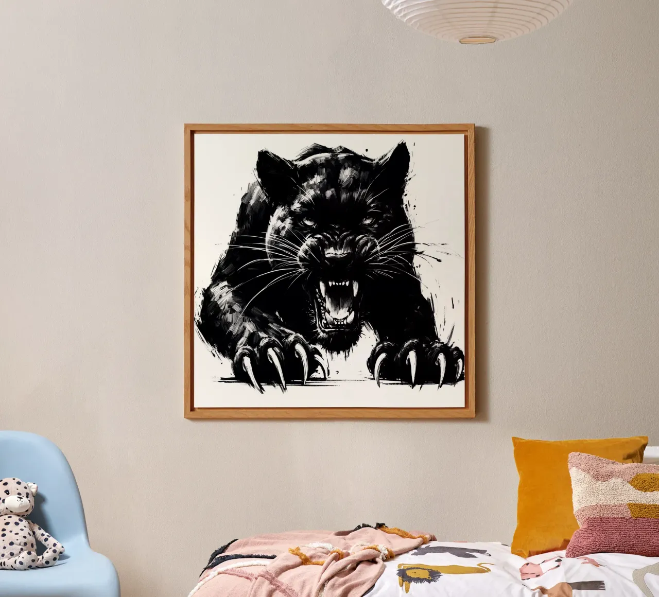 BLACK PANTHER UNLEASHED alluminio dibond da ARTOMATIC