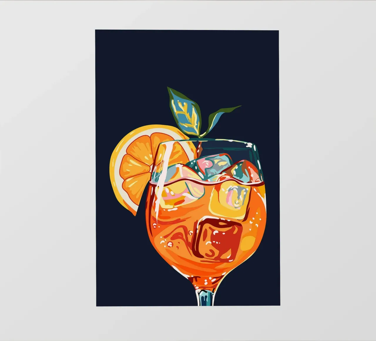 Cocktail Aperol di 83 arance telo in pvc da Erin Lambert