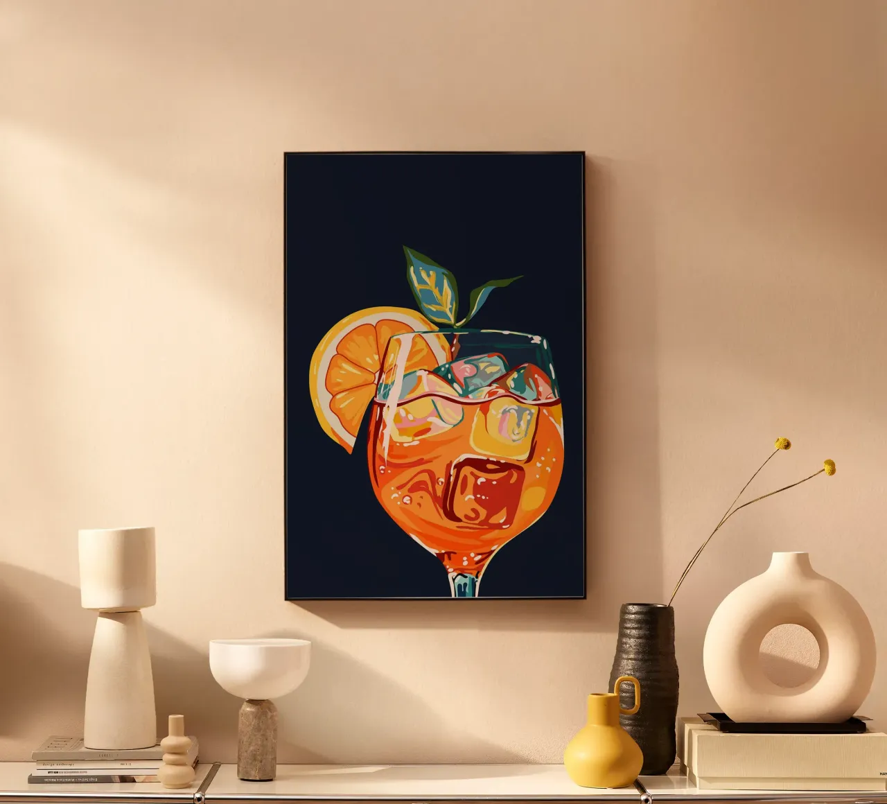 Cocktail Aperol di 83 arance alluminio dibond da Erin Lambert