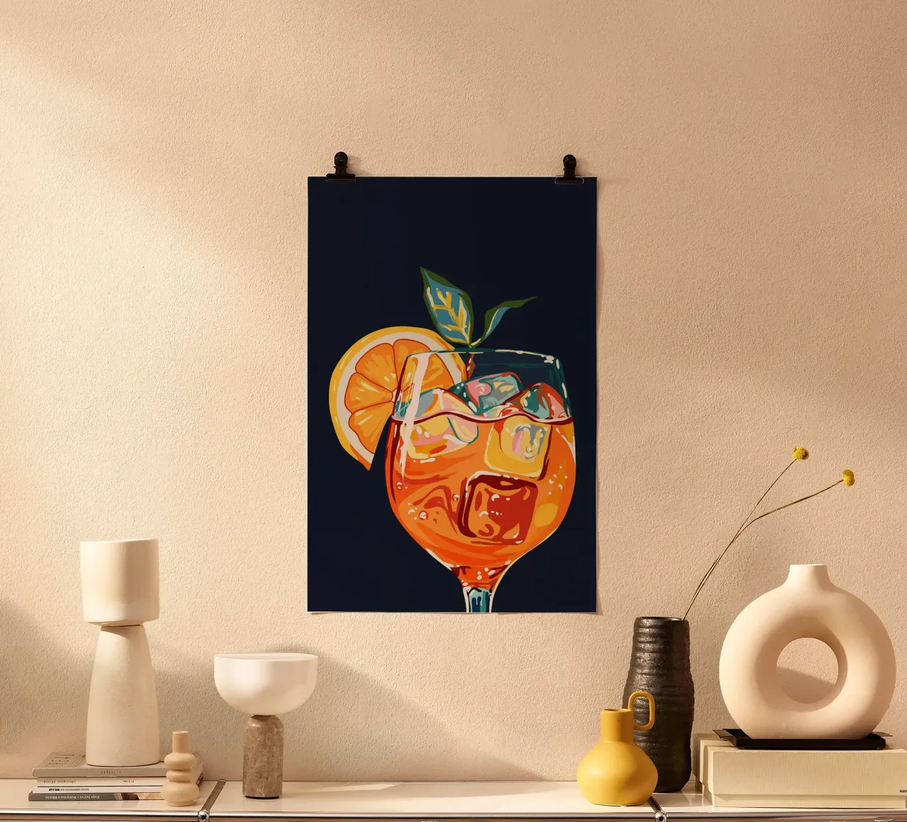 Cocktail Aperol di 83 arance carta hahnemühle da Erin Lambert
