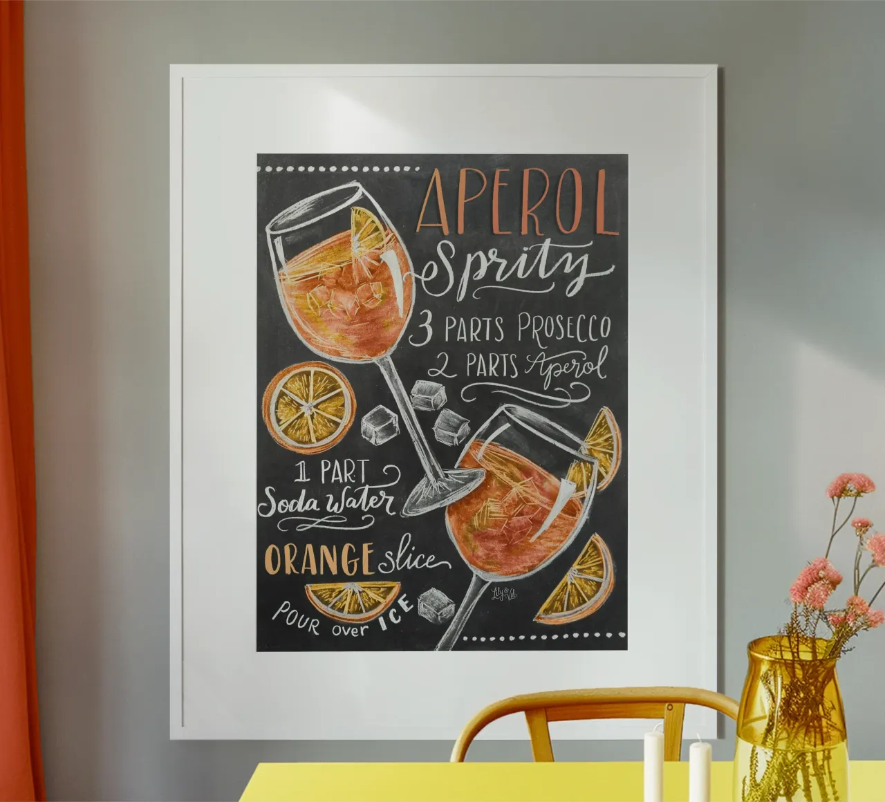 Aperol Spritz di Lily & Val carta hahnemühle da Erin Lambert