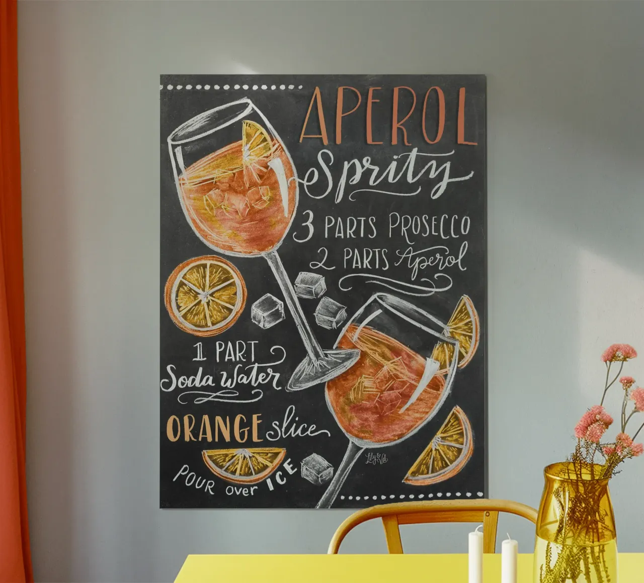 Aperol Spritz di Lily & Val carta hahnemühle da Erin Lambert