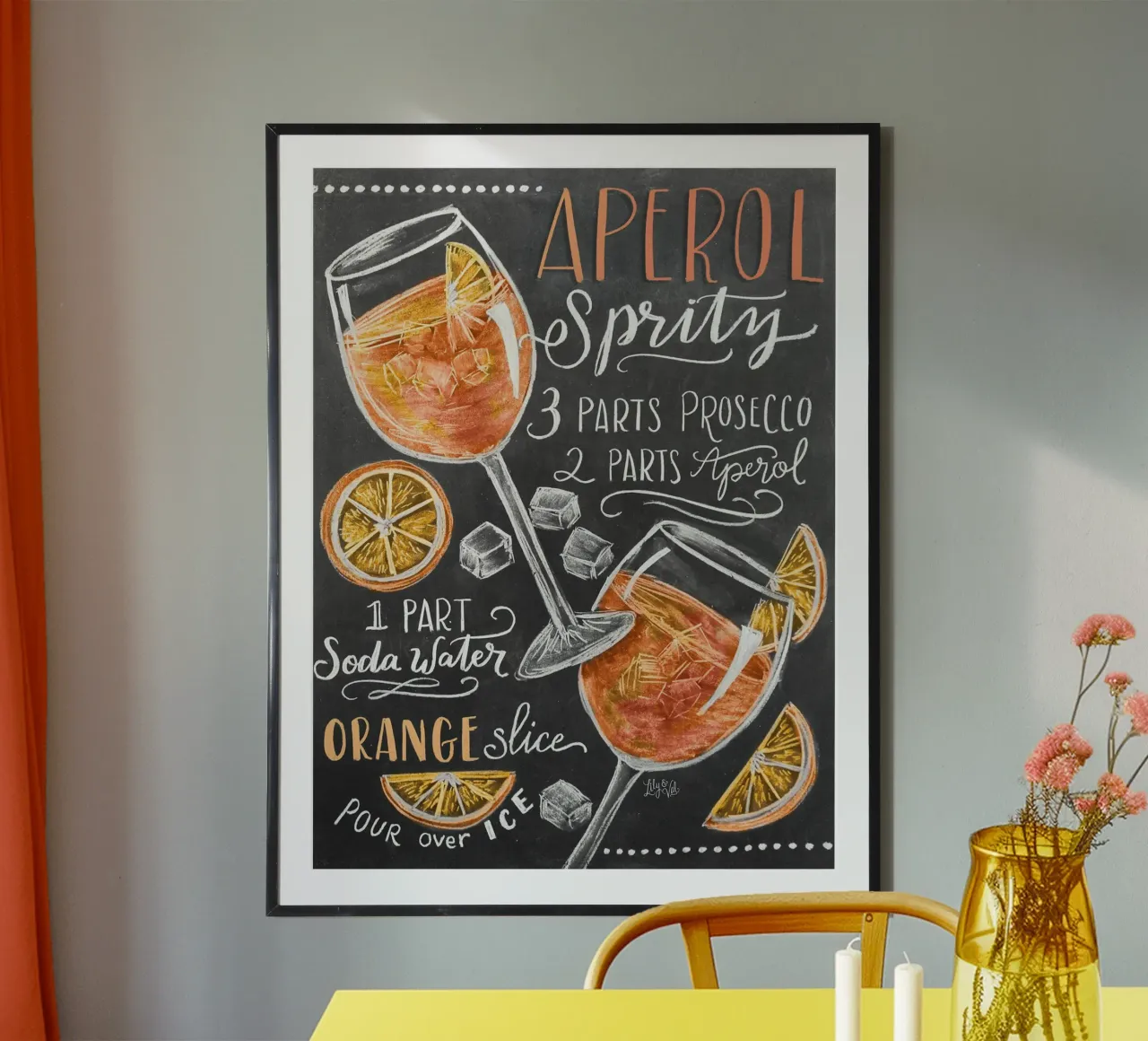Aperol Spritz di Lily & Val carta hahnemühle da Erin Lambert