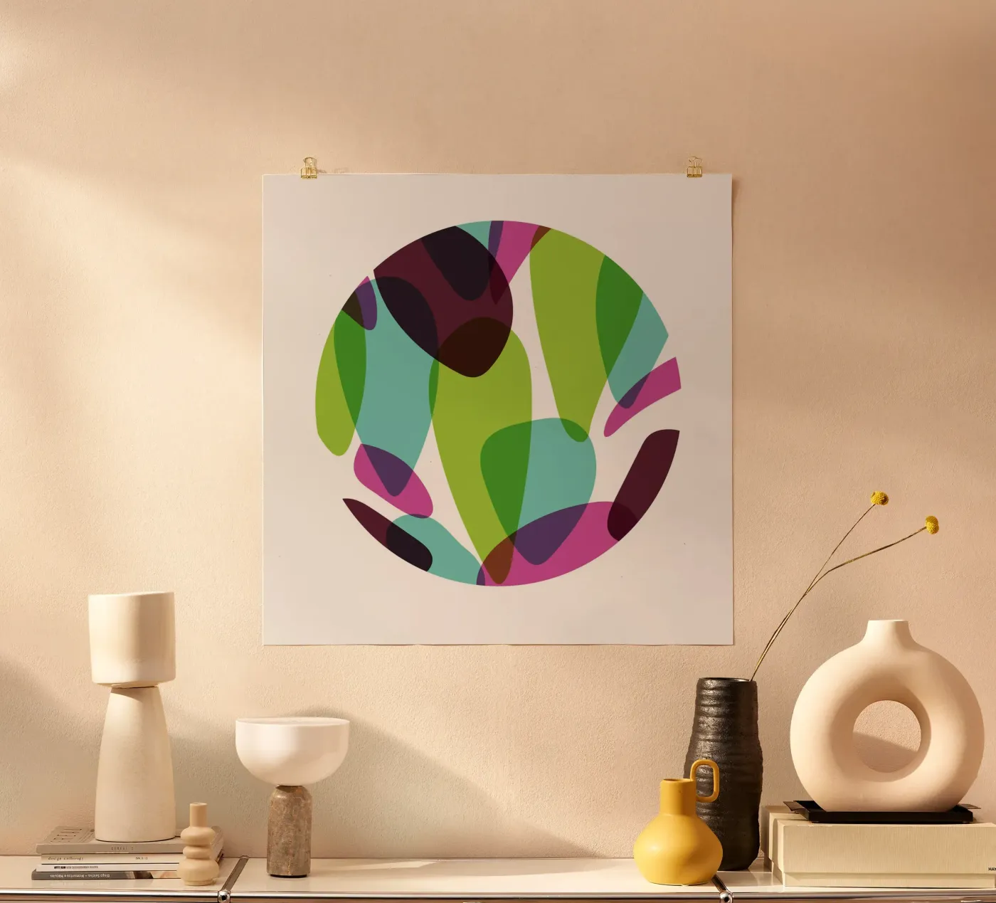 Formes organiques poster de Kim Hubball Studio