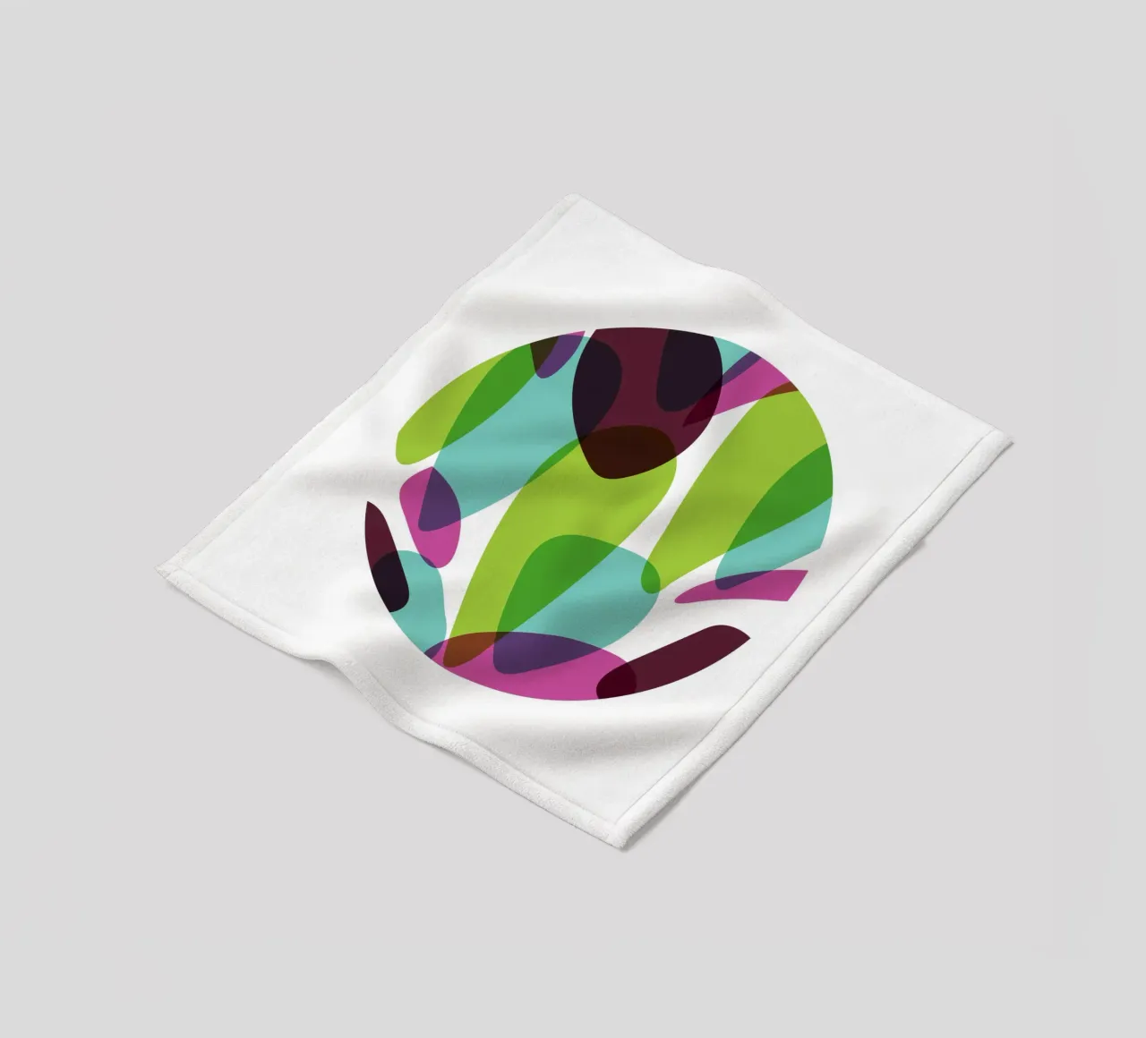 Organic Forms fleece blanket by Kim Hubball Studio