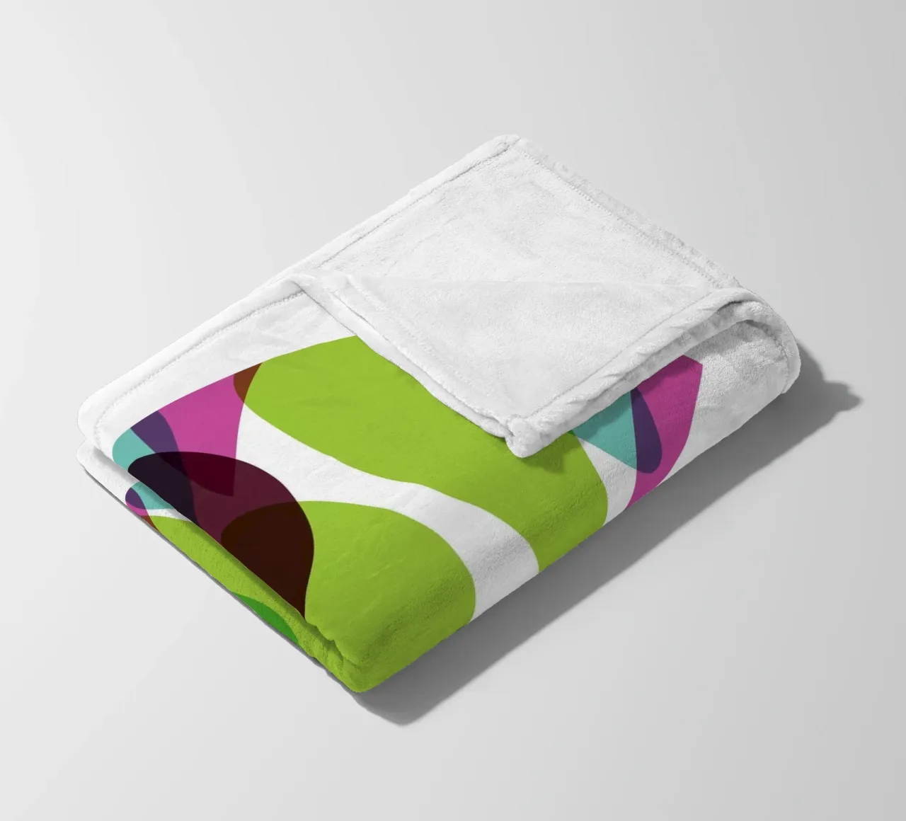 Organic Forms fleece blanket by Kim Hubball Studio