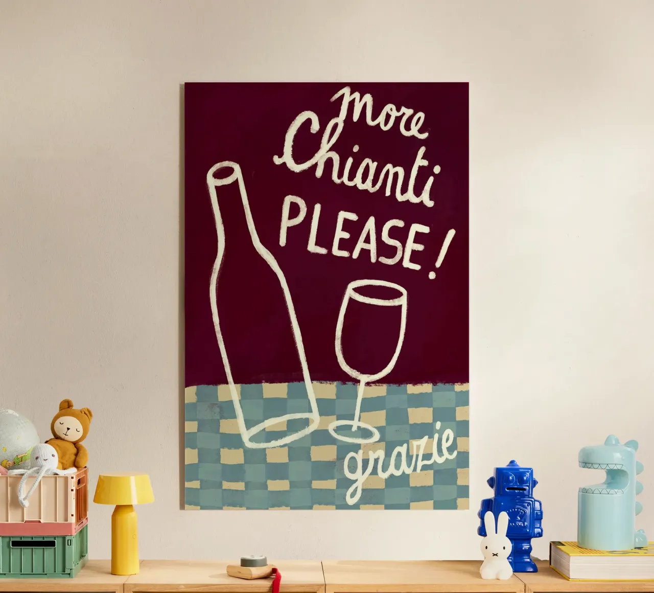 More chianti please! plexiglass da Erin Lambert
