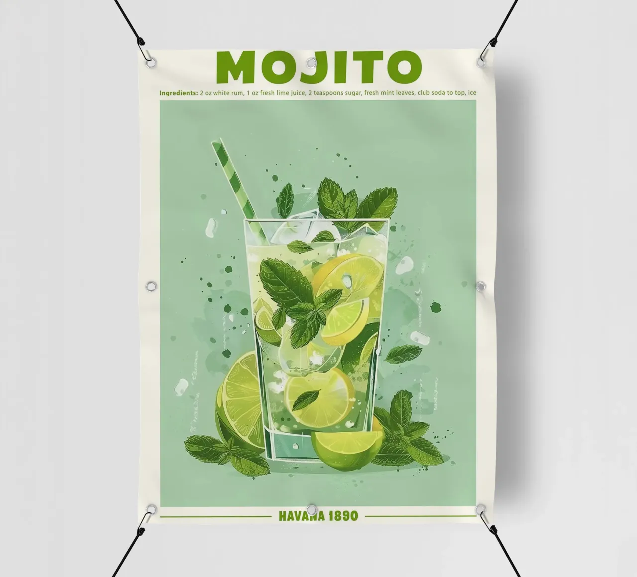 Mojito, L'Avana 1890 di TAlex telo in pvc da Erin Lambert