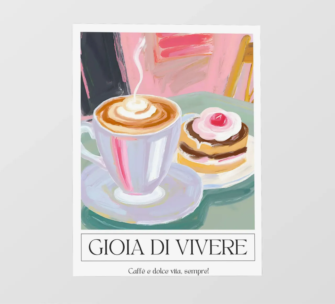 Gioia di vivere - Café and Pastries by Ohkimiko telo in pvc da Erin Lambert