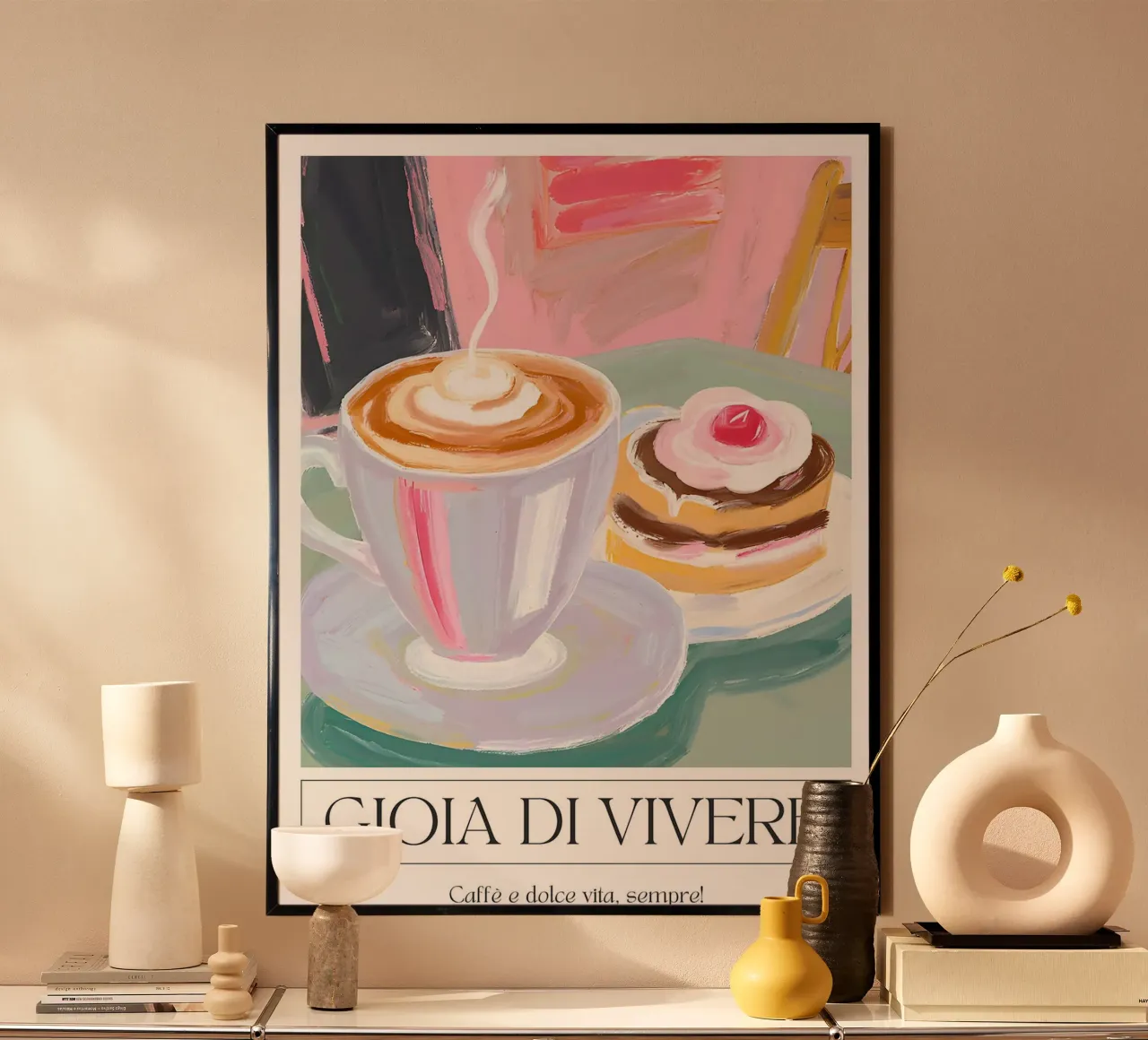 Gioia di vivere - Café and Pastries by Ohkimiko carta hahnemühle da Erin Lambert
