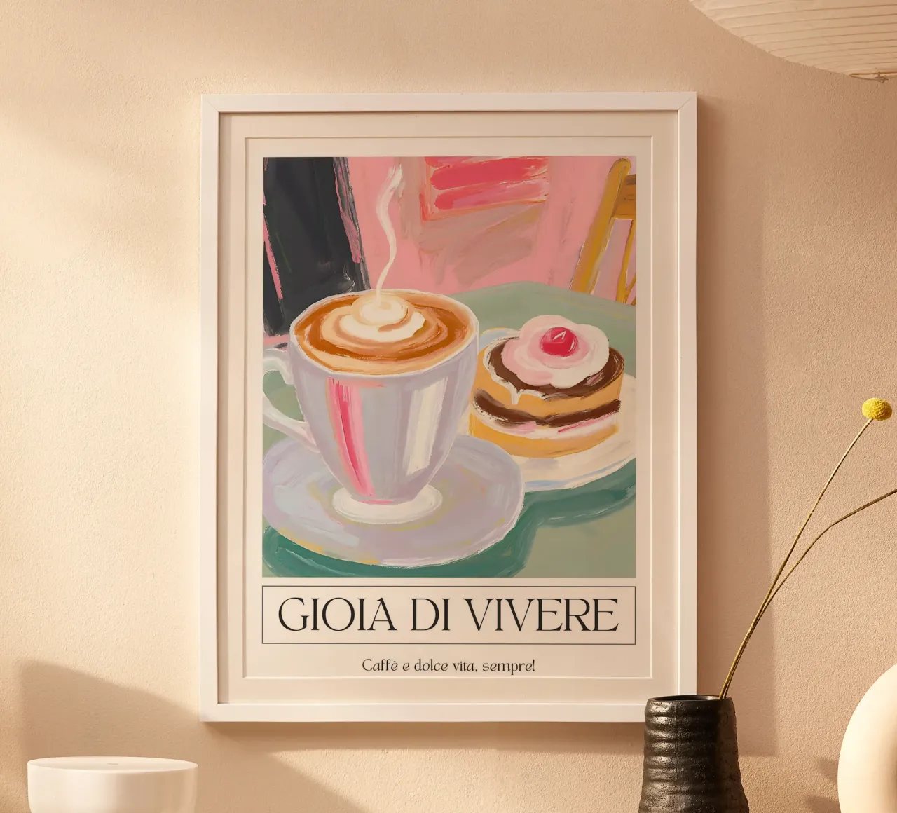 Gioia di vivere - Café and Pastries by Ohkimiko carta hahnemühle da Erin Lambert