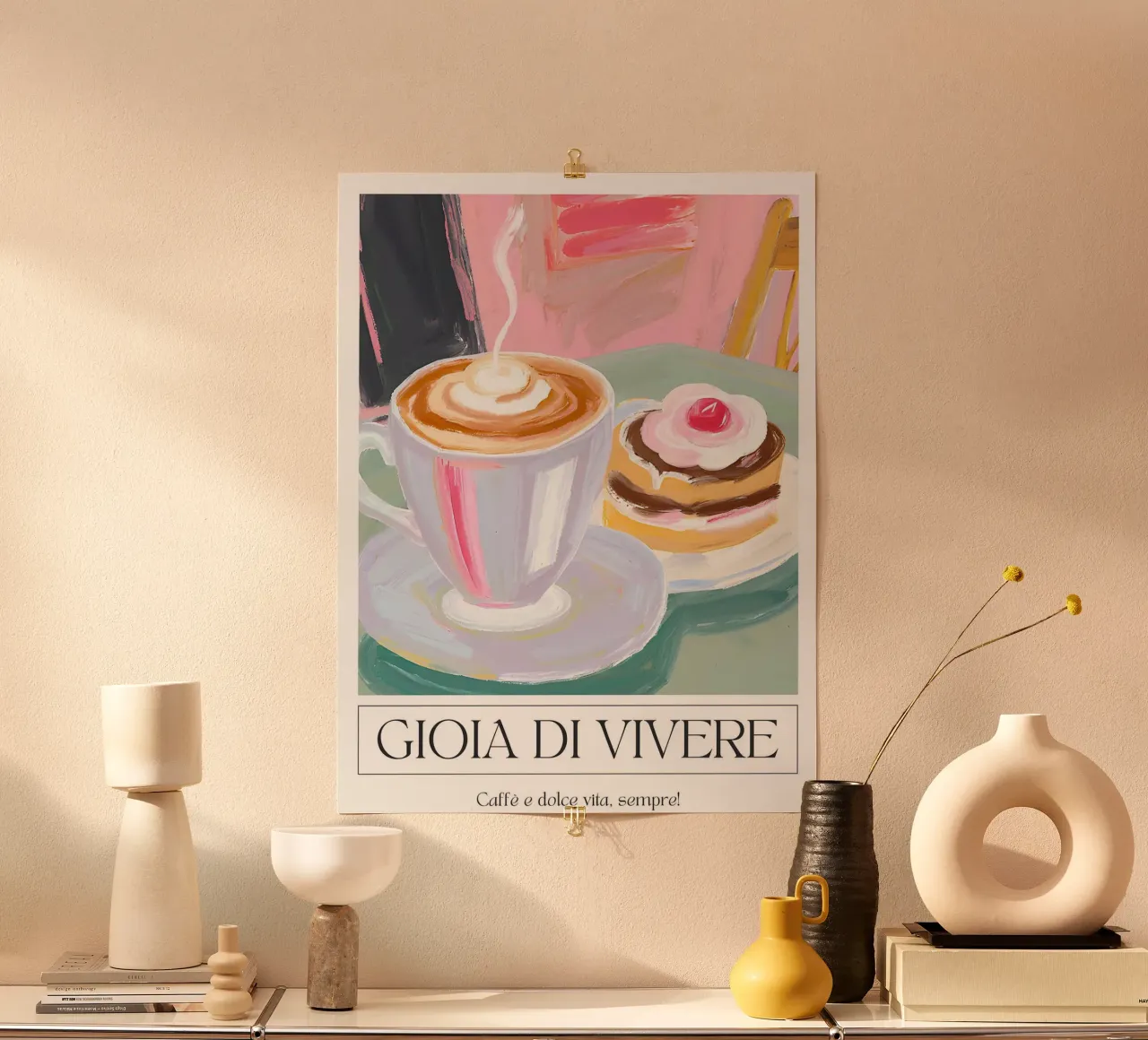 Gioia di vivere - Café and Pastries by Ohkimiko carta hahnemühle da Erin Lambert