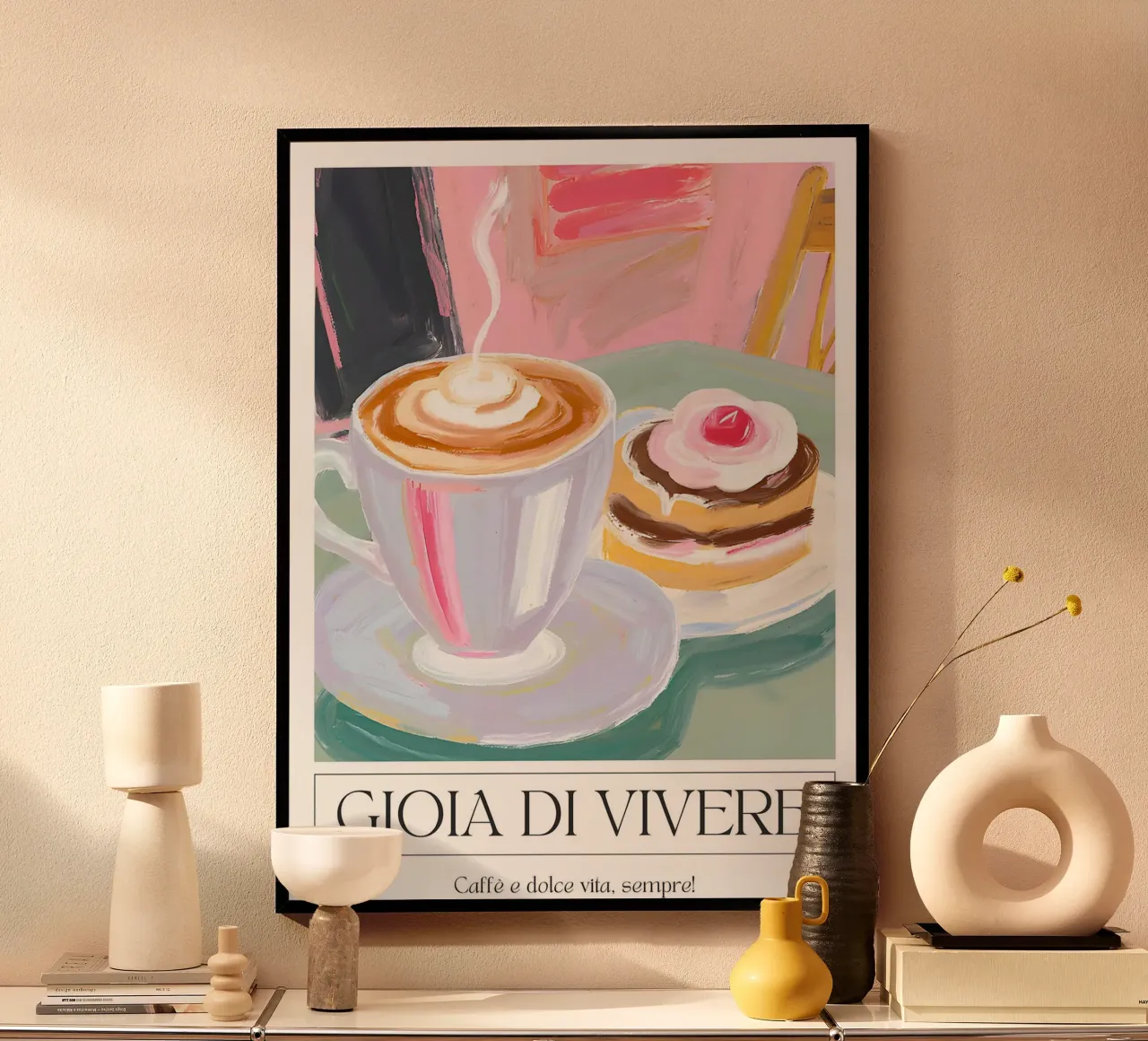 Gioia di vivere - Café and Pastries by Ohkimiko carta hahnemühle da Erin Lambert