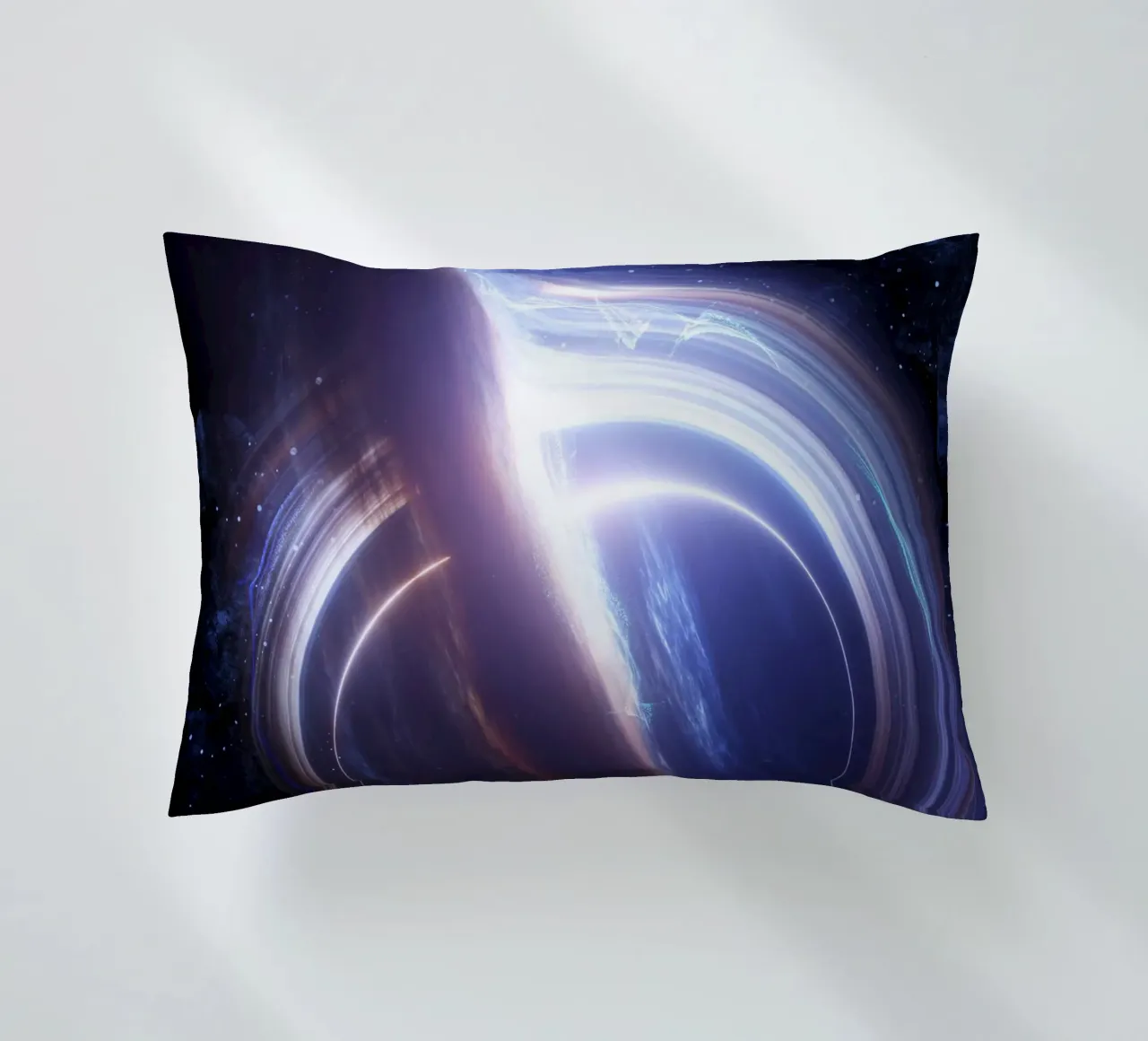 Gargantua Black Hole decorative cushion by nabakumov