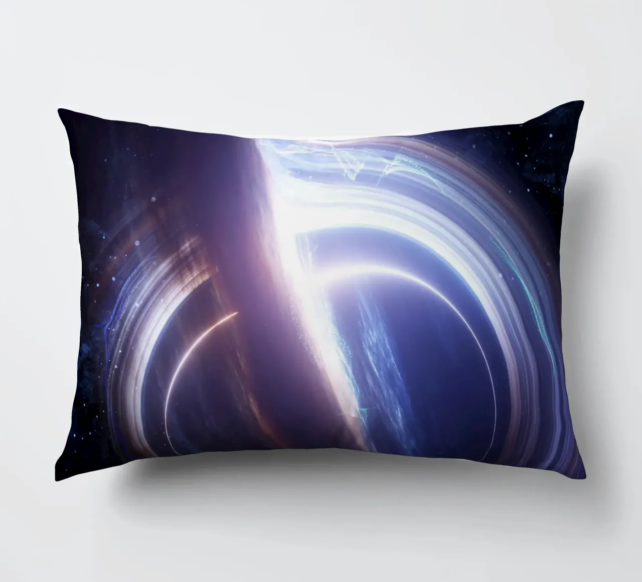 Gargantua Black Hole decorative cushion by nabakumov