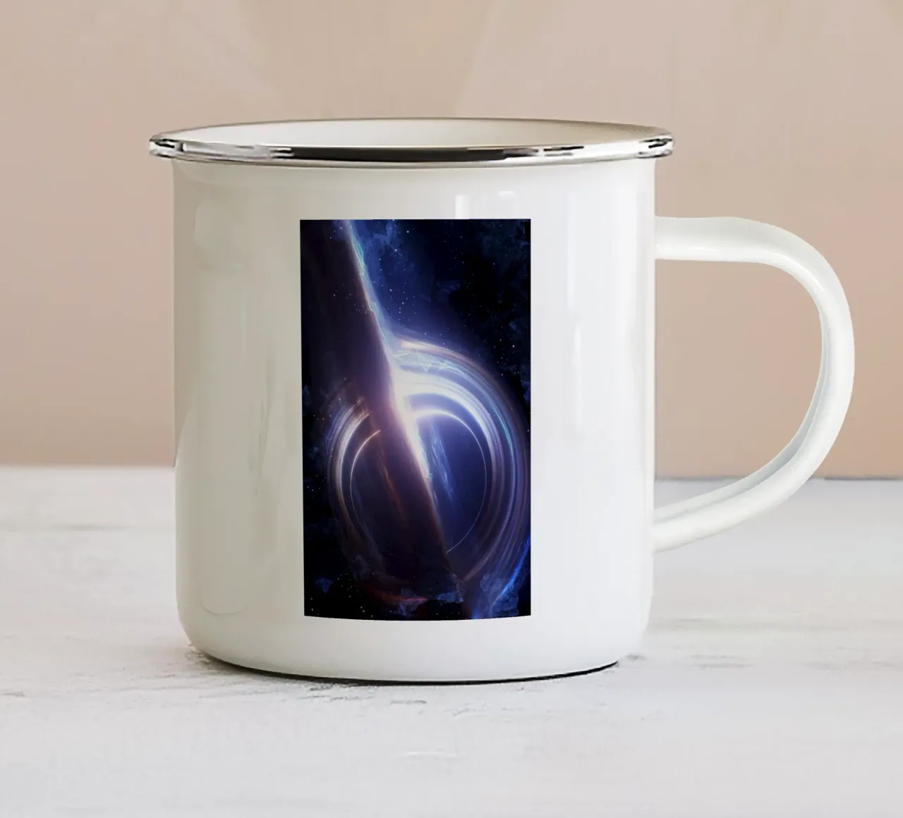 Gargantua Black Hole tazza in smalto da nabakumov