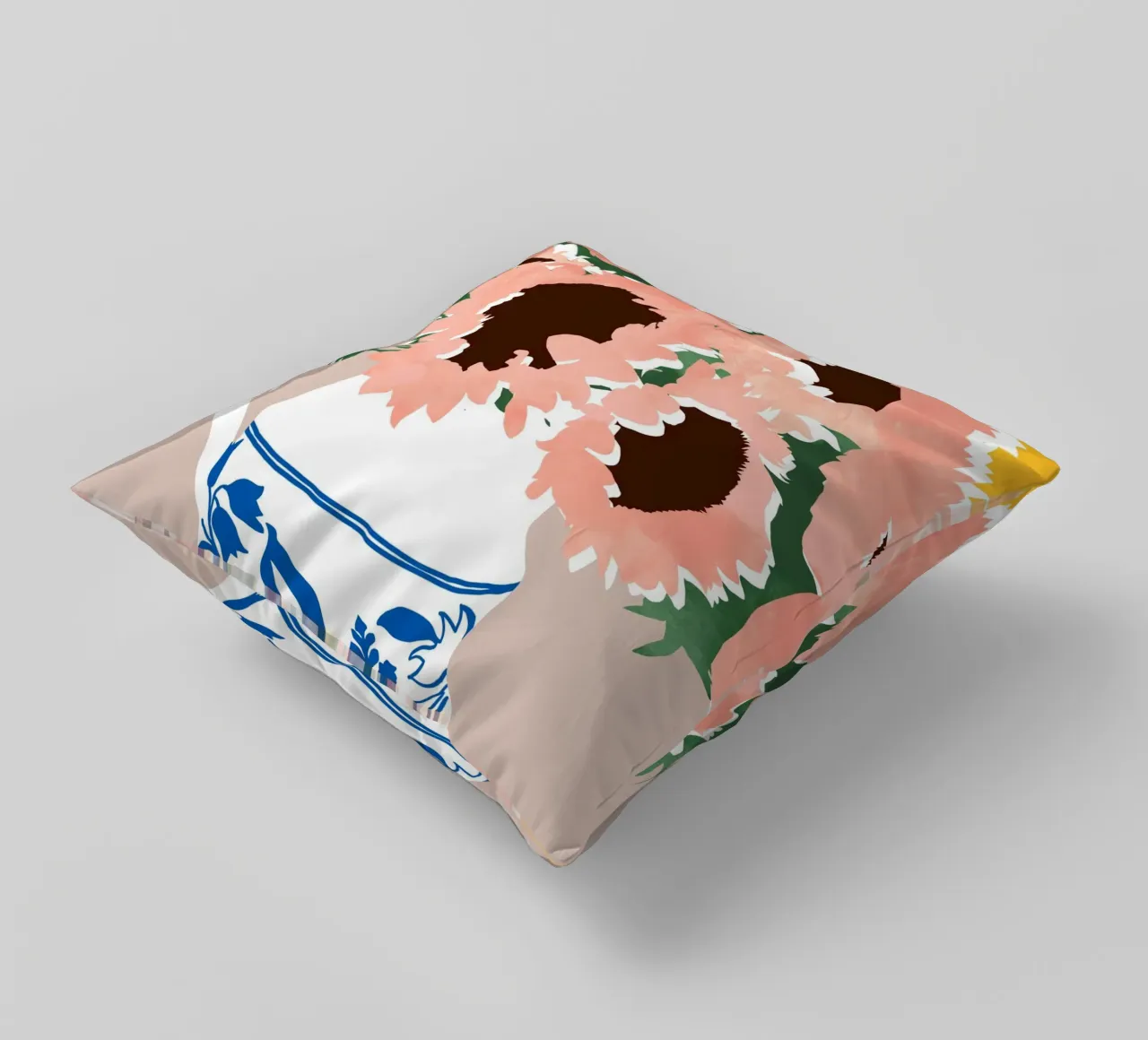 Sunshine On a Cloudy Day On a Cloudy Day decorative cushion by 83oranges