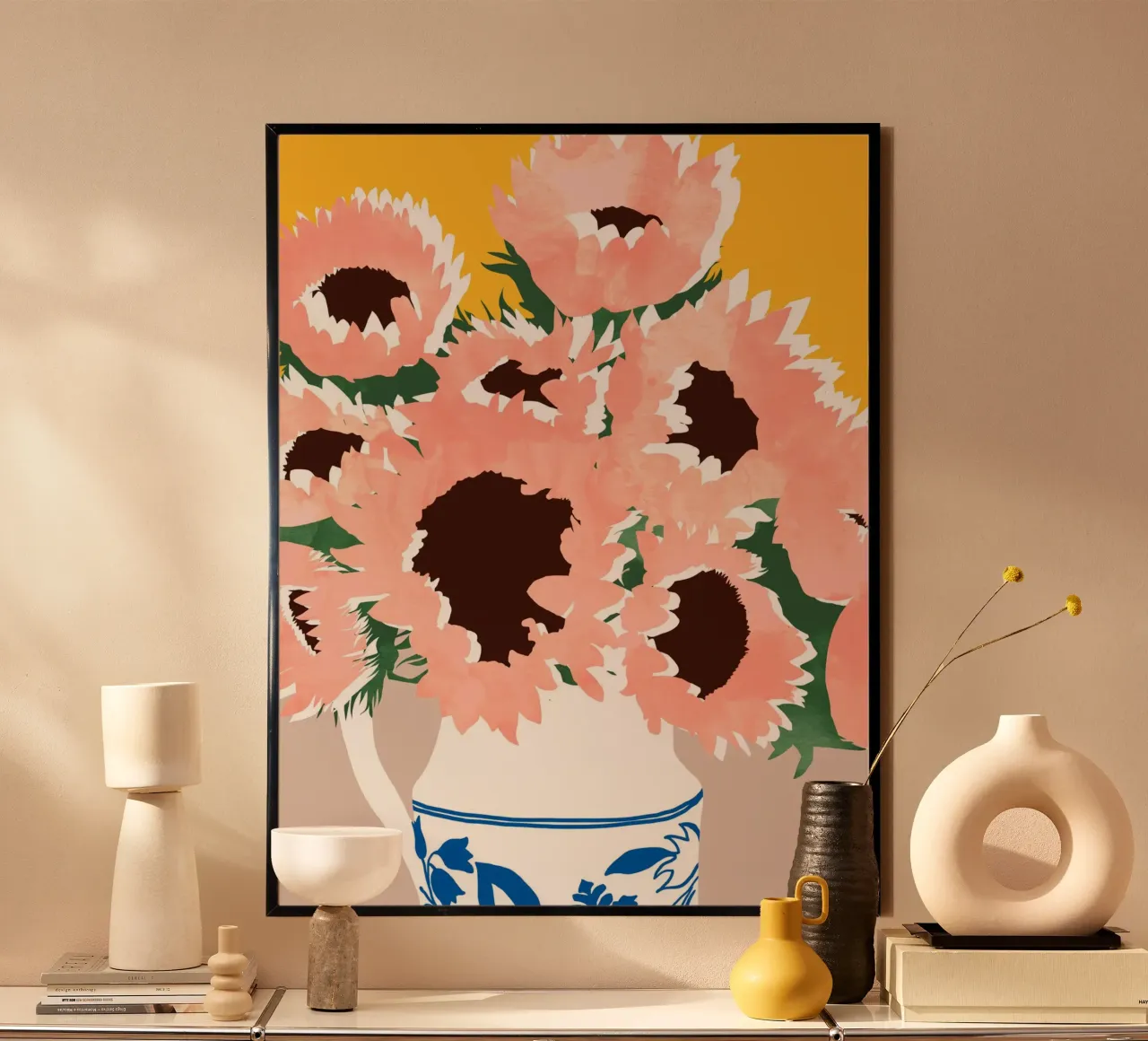Il sole in una giornata nuvolosa In una giornata nuvolosa poster da 83oranges
