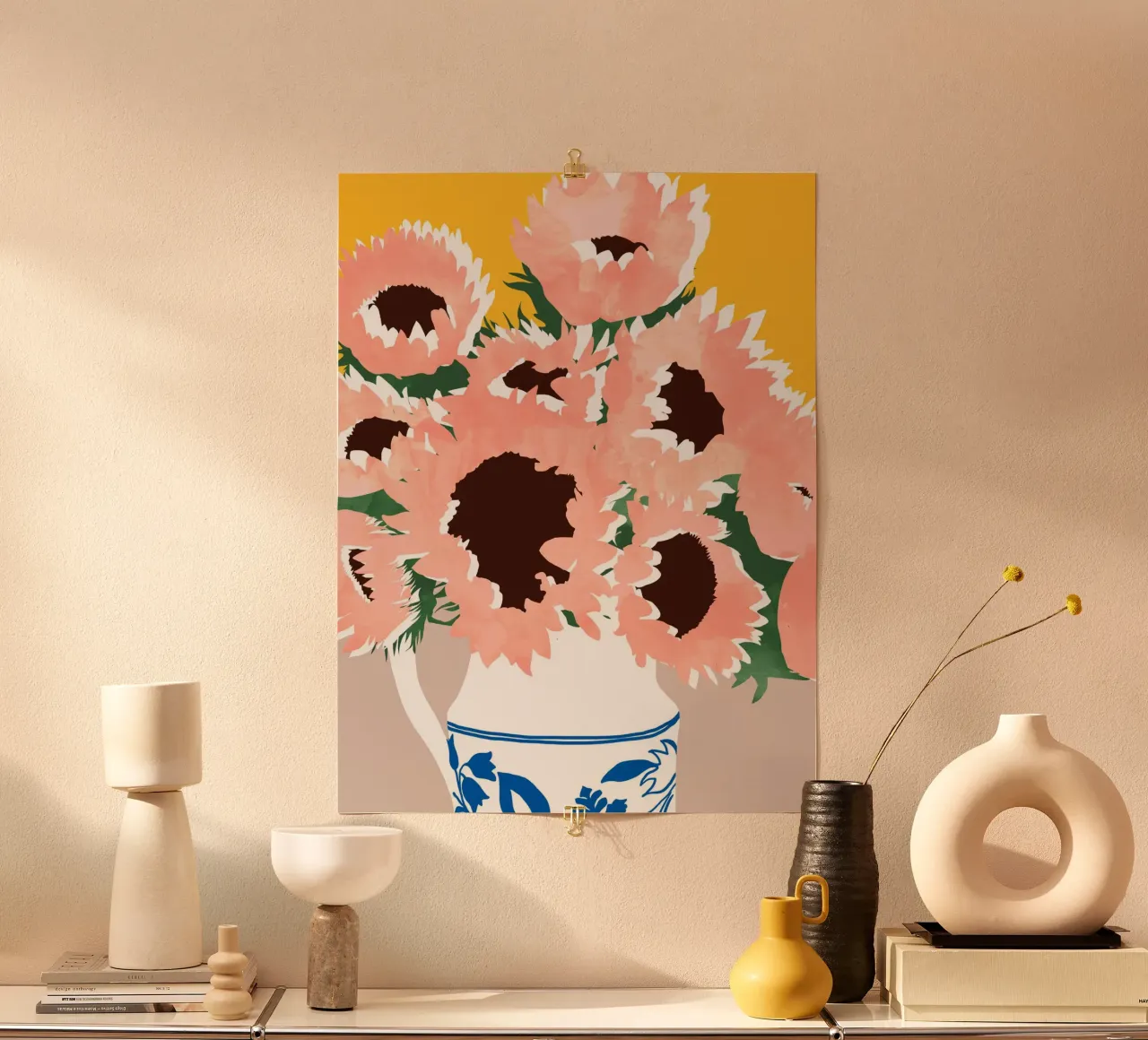 Il sole in una giornata nuvolosa In una giornata nuvolosa poster da 83oranges
