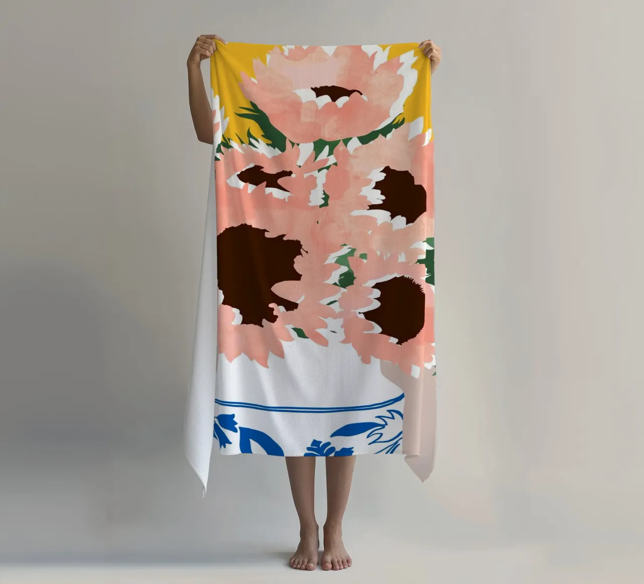 Sunshine On a Cloudy Day On a Cloudy Day beach towel by 83oranges