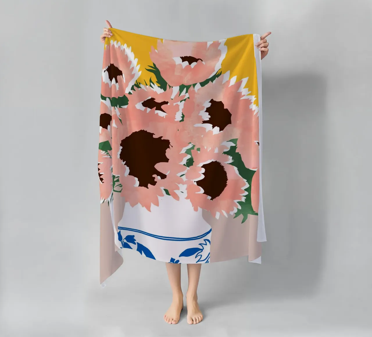 Sunshine On a Cloudy Day On a Cloudy Day beach towel by 83oranges