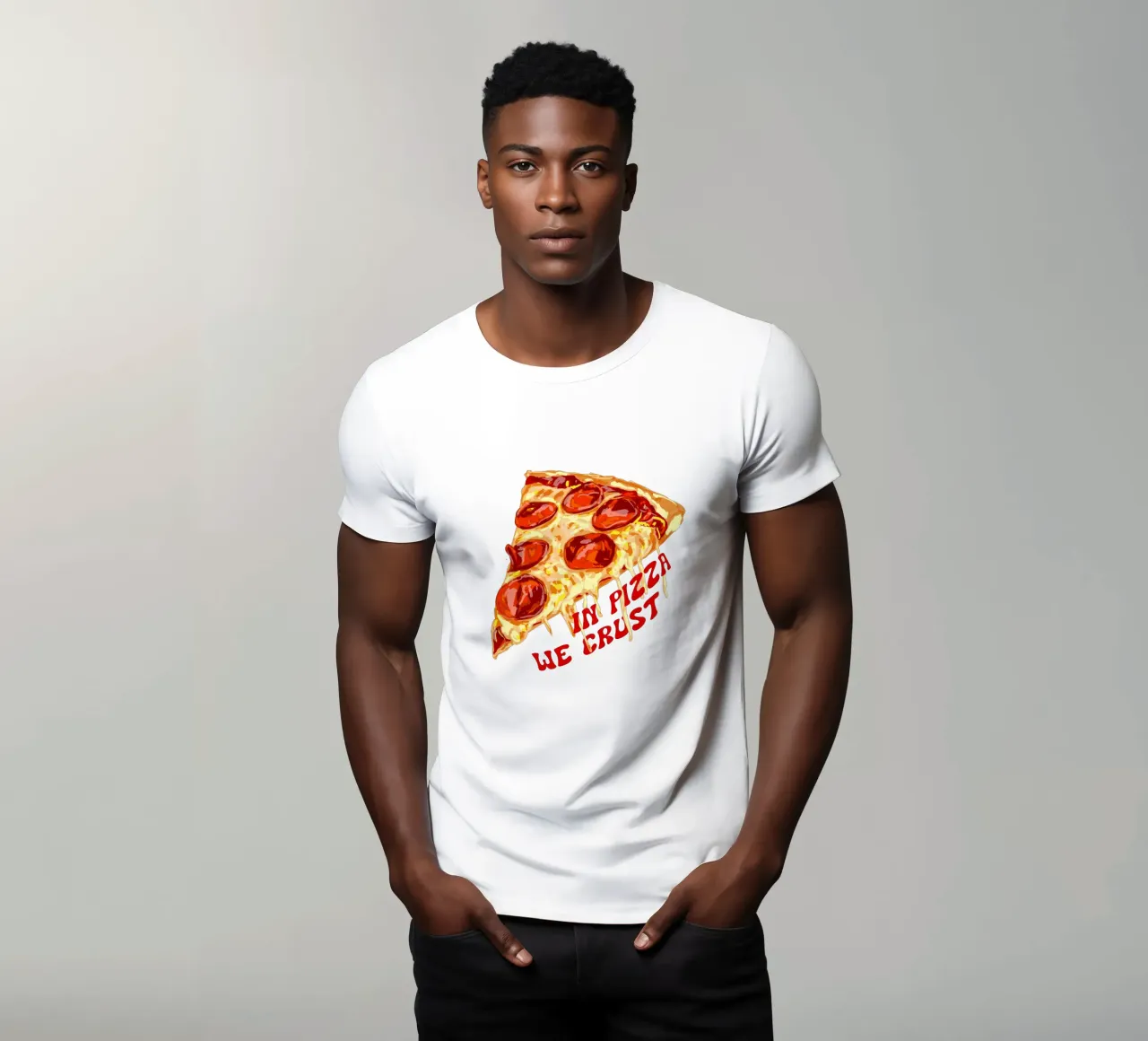 In Pizza We Crust - Pepperoni Slice t-shirt da EDMPROJECT