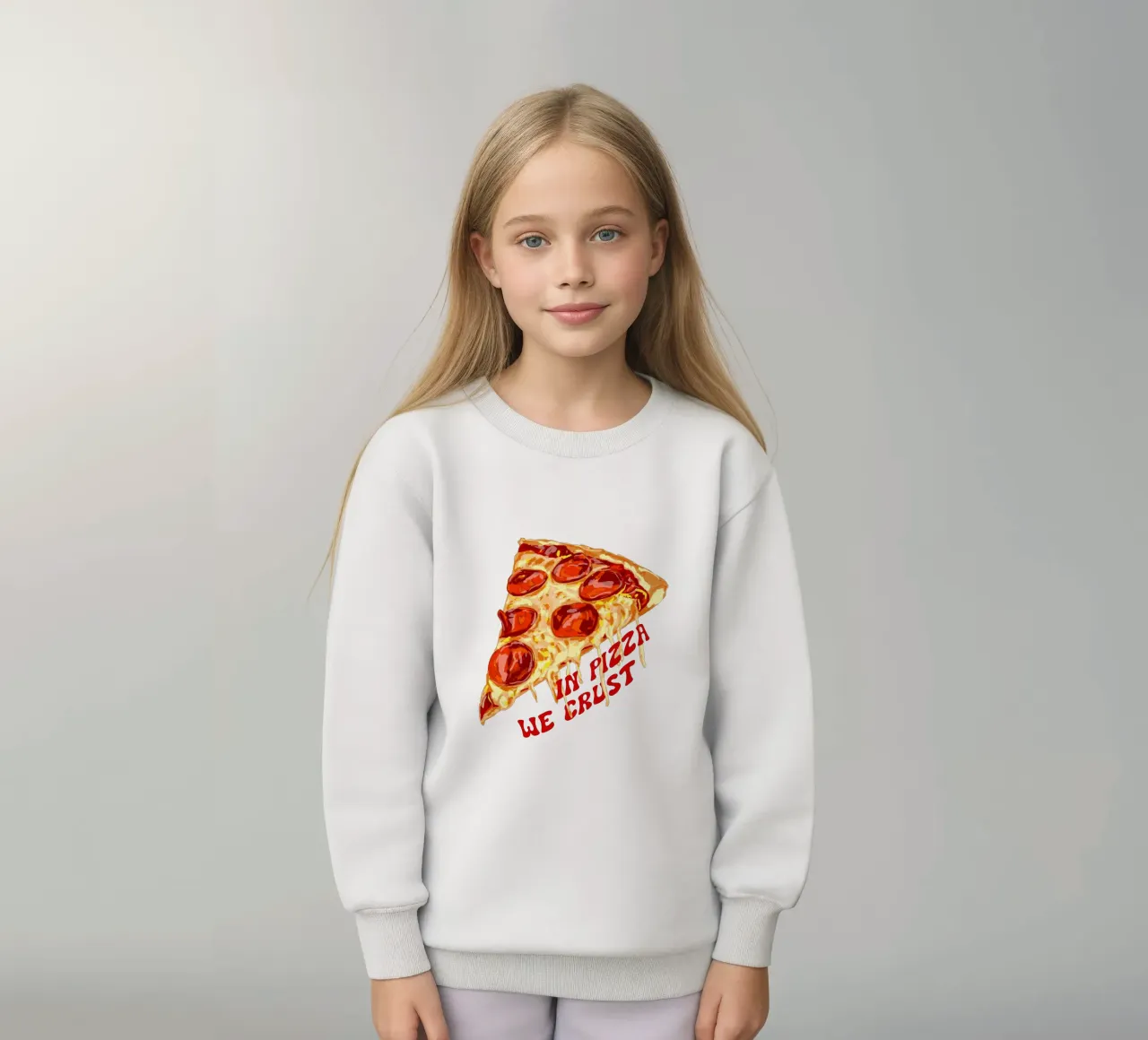 In Pizza We Crust - Pepperoni Slice felpa bambino da EDMPROJECT
