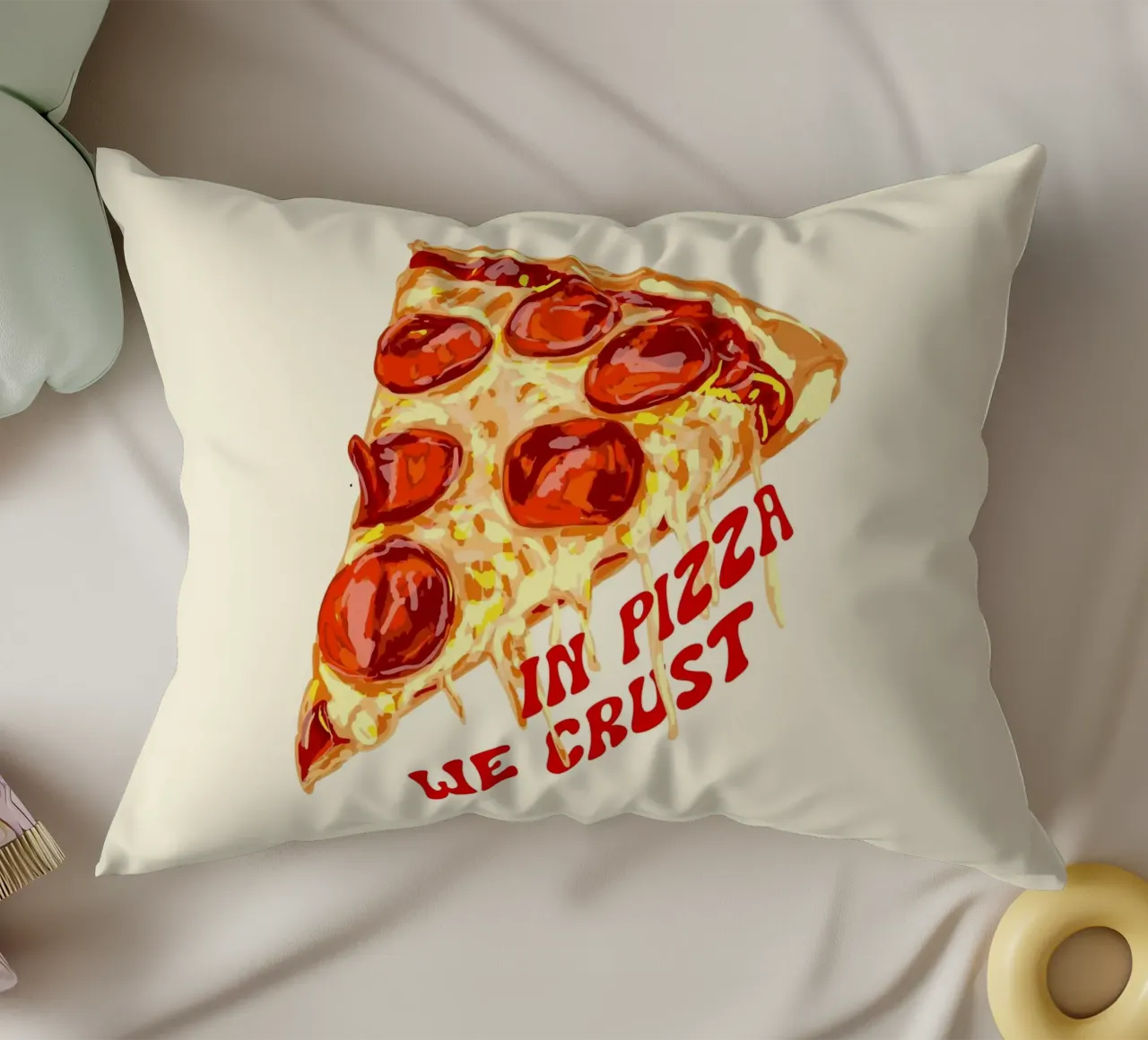 In Pizza We Crust - Pepperoni Slice cuscino da EDMPROJECT