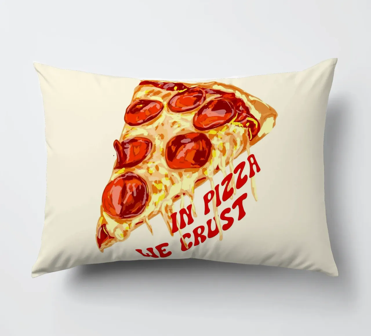 In Pizza We Crust - Pepperoni Slice cuscino da EDMPROJECT