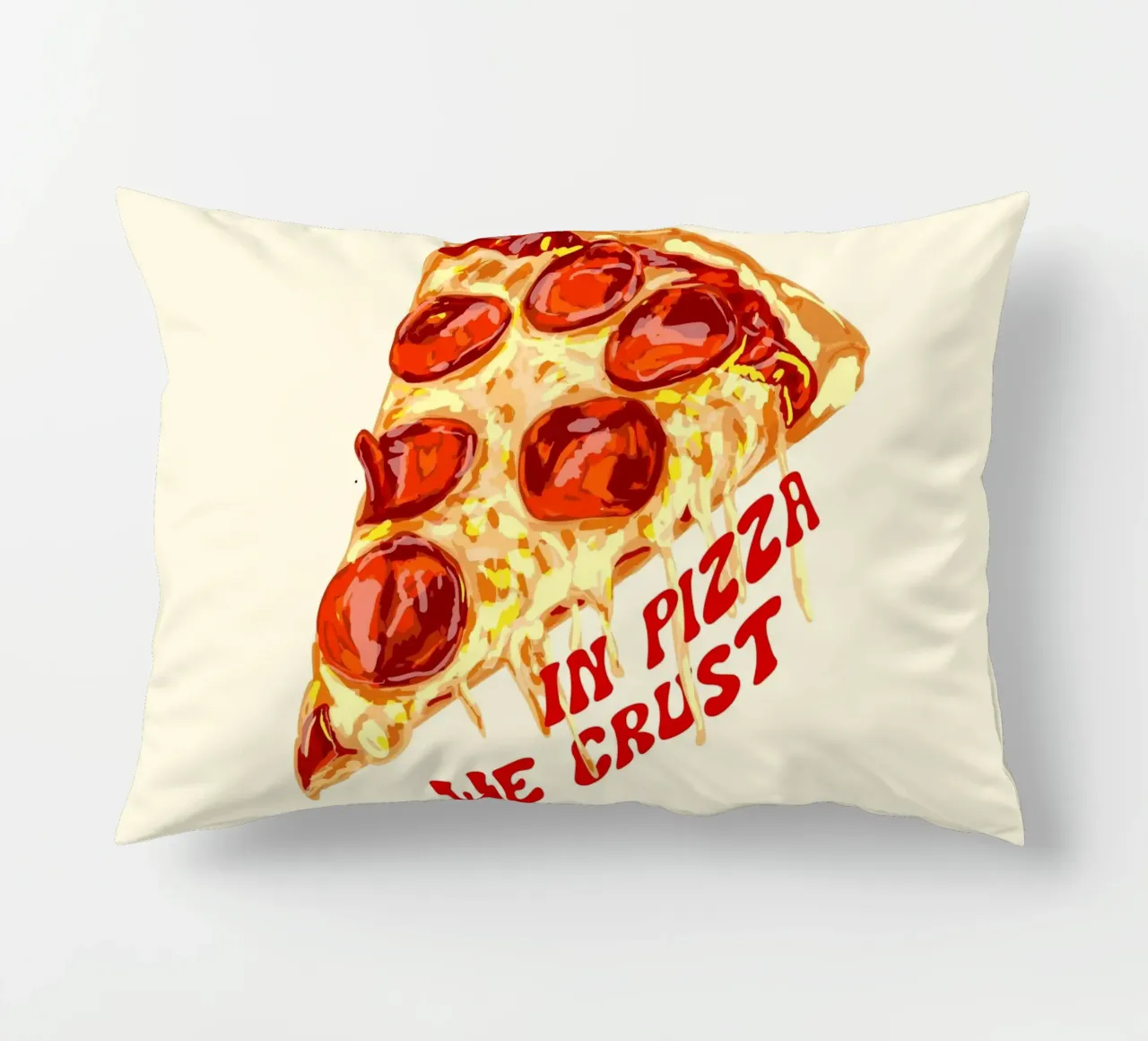 In Pizza We Crust - Pepperoni Slice cuscino da EDMPROJECT