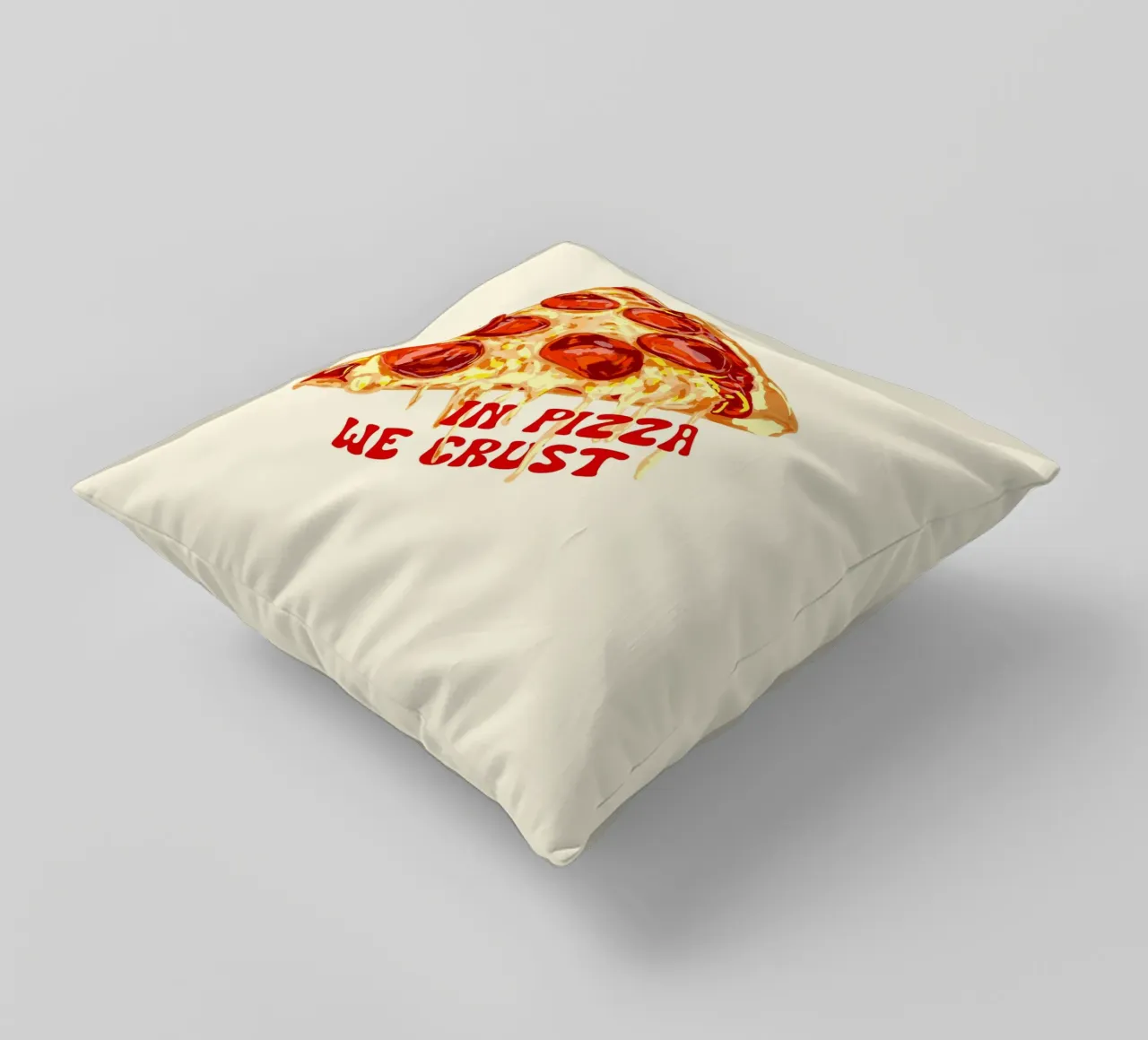 In Pizza We Crust - Pepperoni Slice cuscino da EDMPROJECT