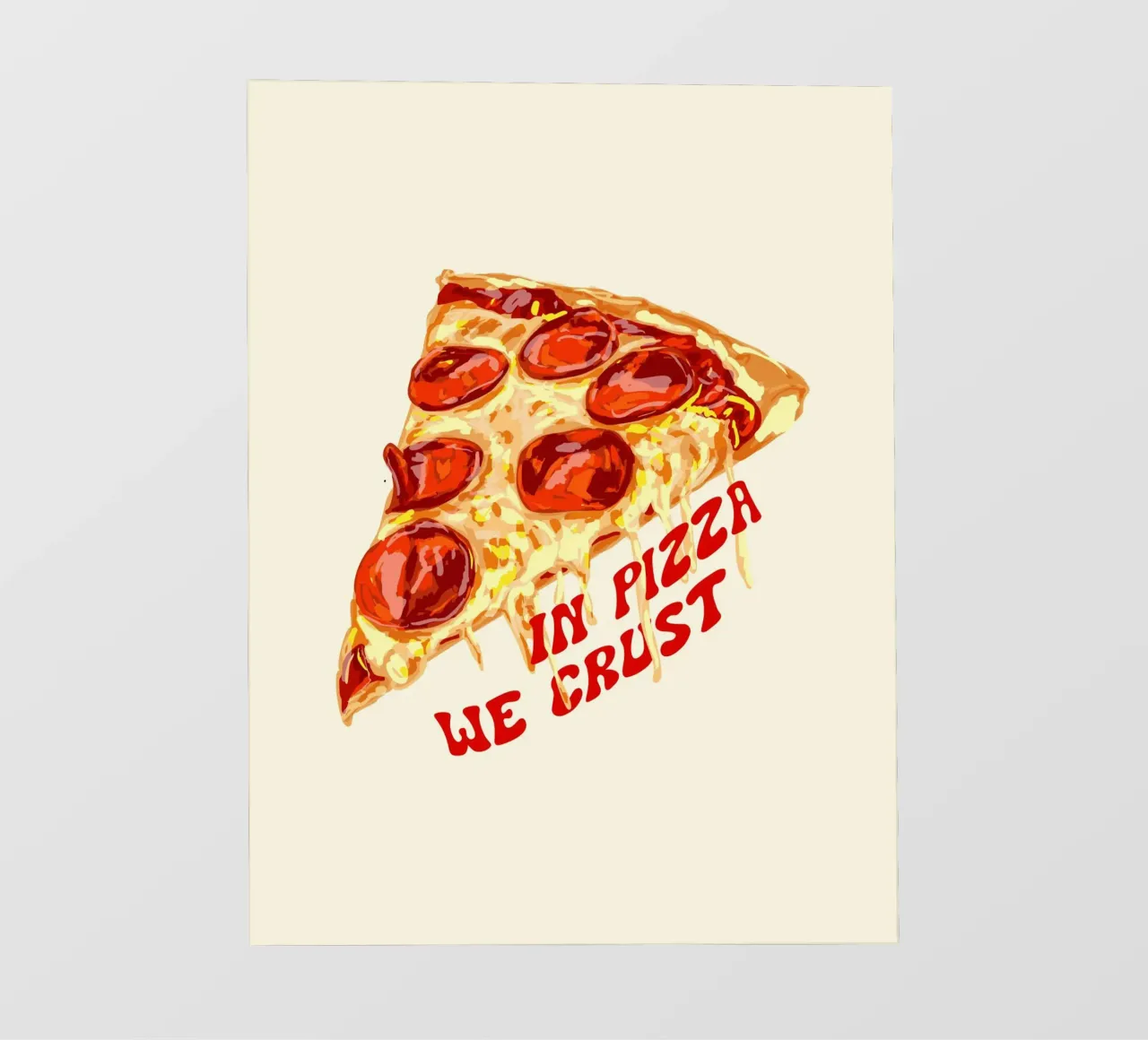 In Pizza We Crust - Pepperoni Slice telo in pvc da EDMPROJECT