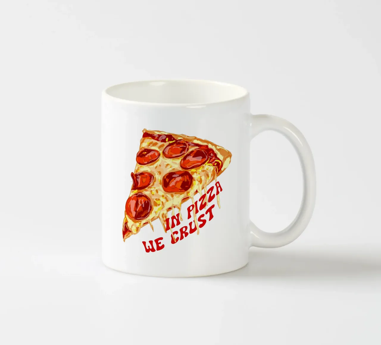 In Pizza We Crust - Pepperoni Slice tazza in ceramica da EDMPROJECT