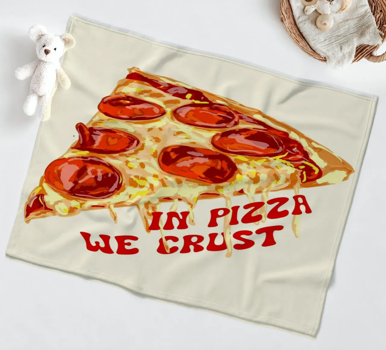In Pizza We Crust - Pepperoni Slice coperta in pile da EDMPROJECT