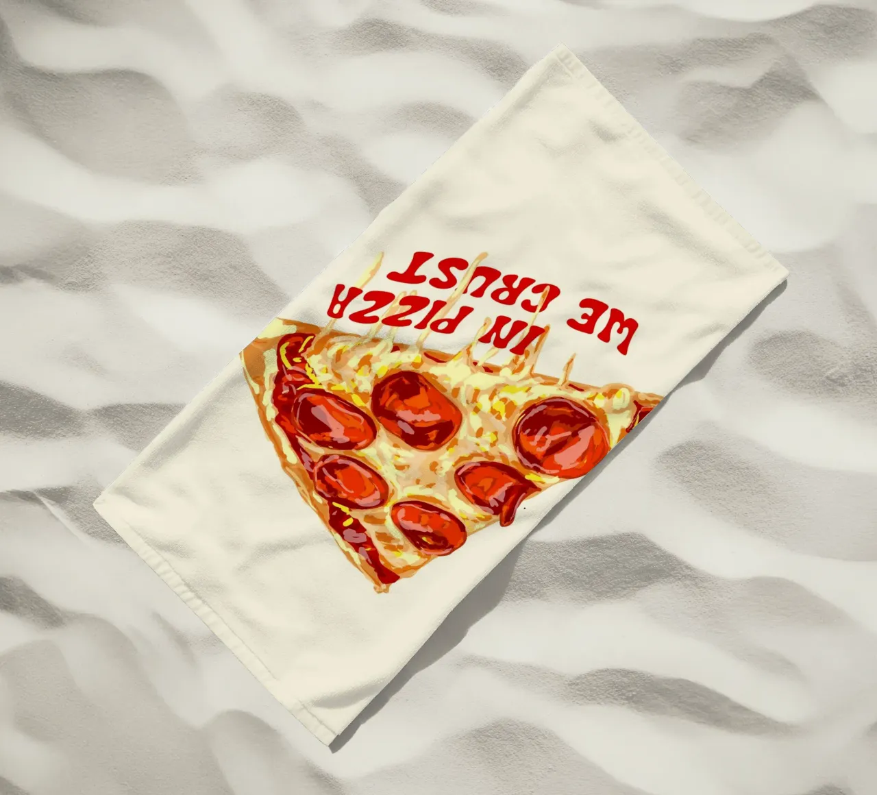 In Pizza We Crust - Pepperoni Slice telo mare da EDMPROJECT