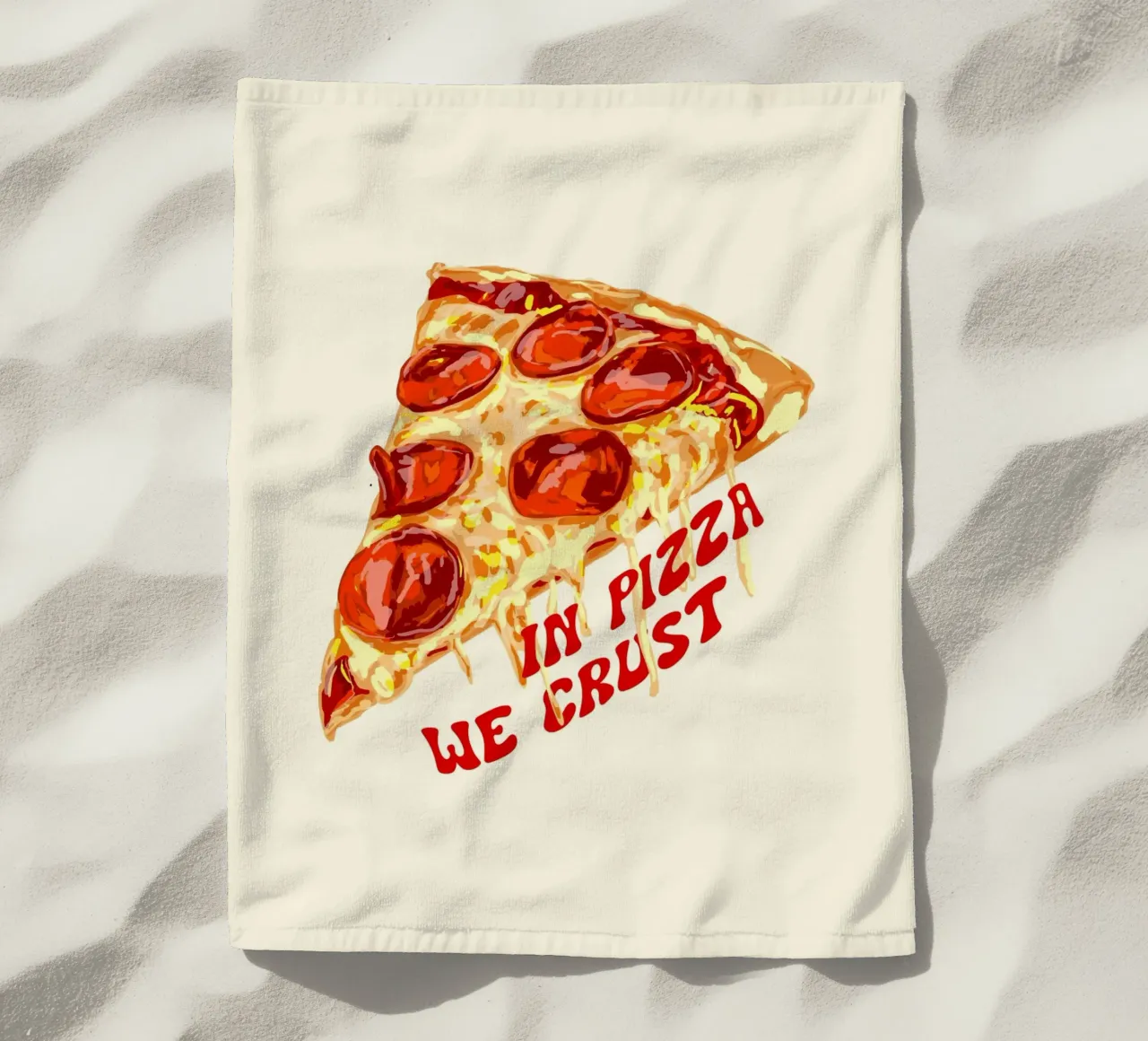 In Pizza We Crust - Pepperoni Slice telo mare da EDMPROJECT