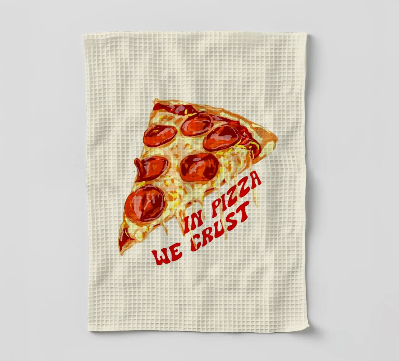 In Pizza We Crust - Pepperoni Slice canovaccio da cucina da EDMPROJECT