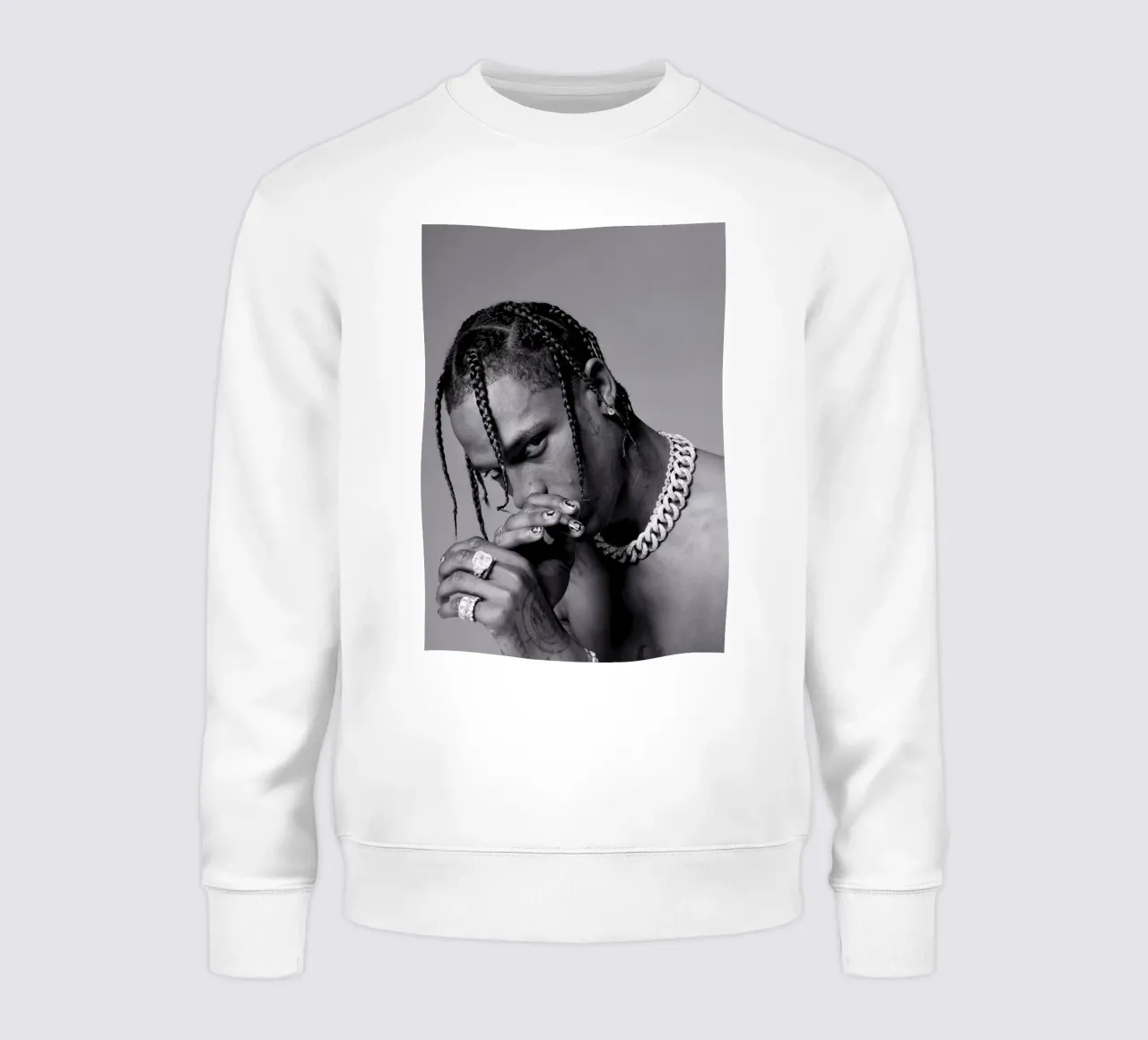 Black And White Travis Scott STyle felpa da IGOR G