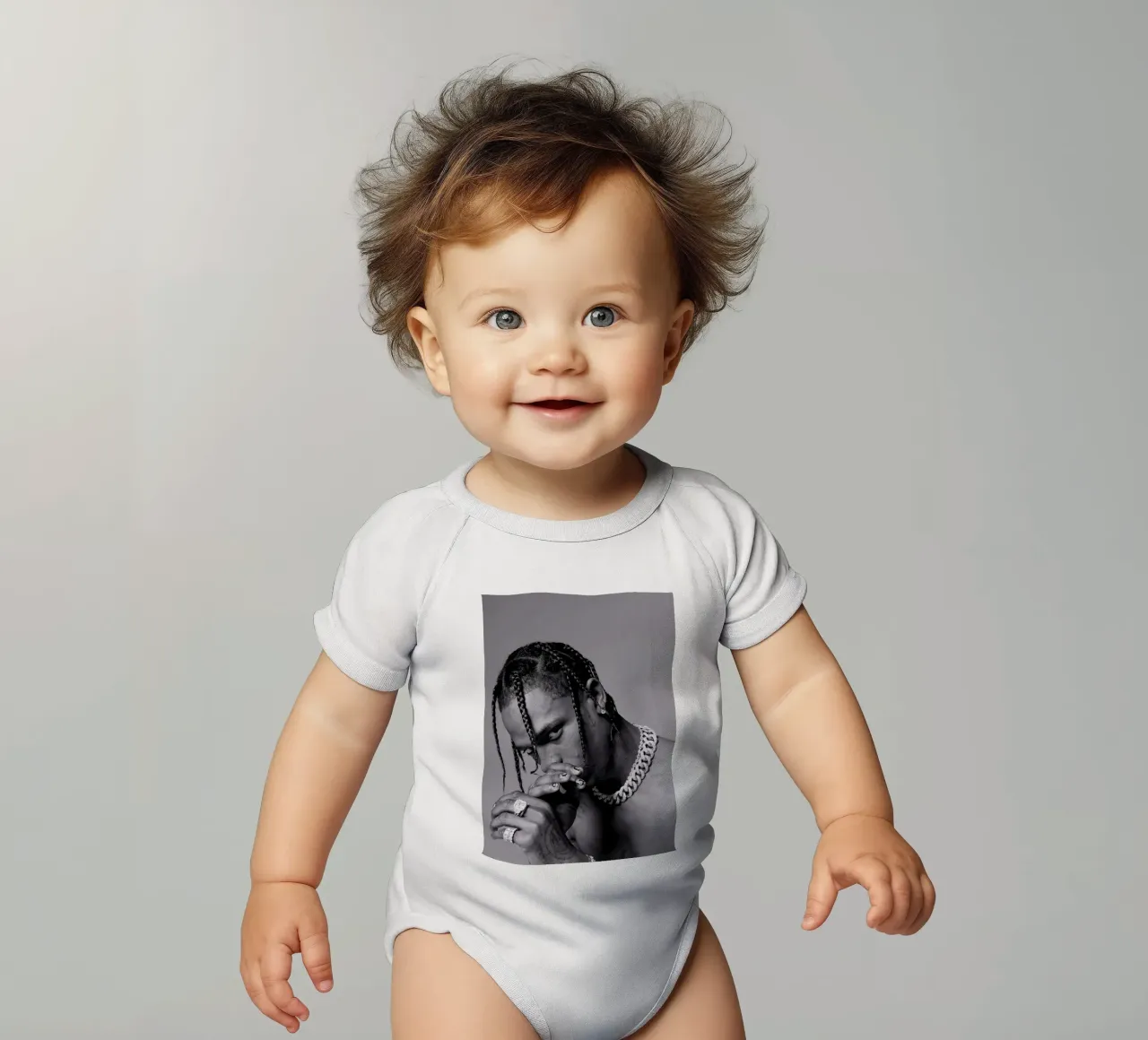 Black And White Travis Scott STyle body neonato maniche corte da IGOR G