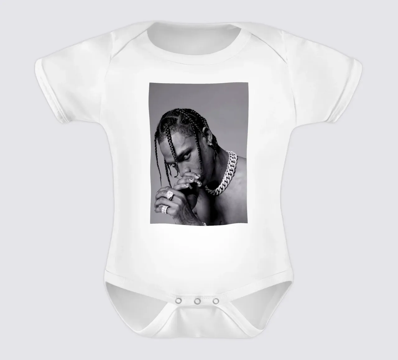 Black And White Travis Scott STyle body neonato maniche corte da IGOR G